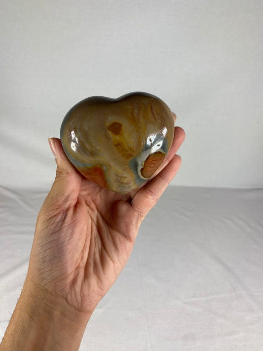 Madagascan Polished Jasper Heart (D)