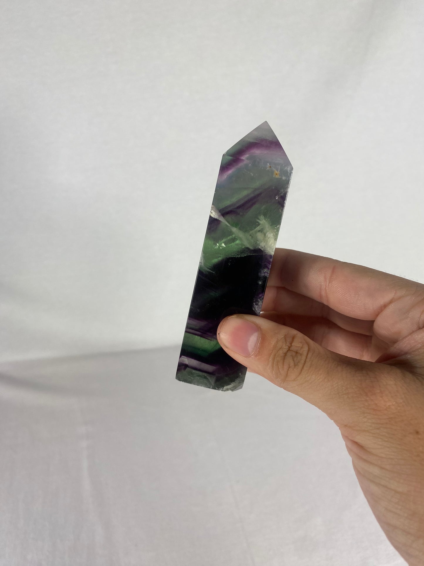 Chinese Polished Fluorite Tower (A)