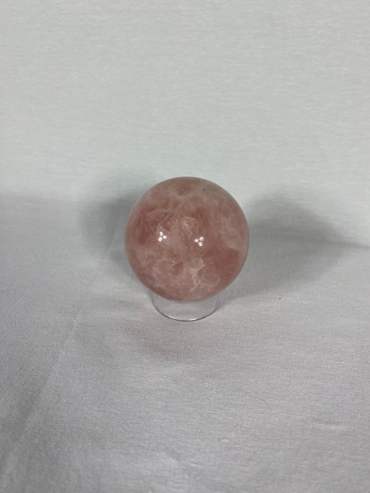 Madagascan Polished Rose Quartz Sphere (H)