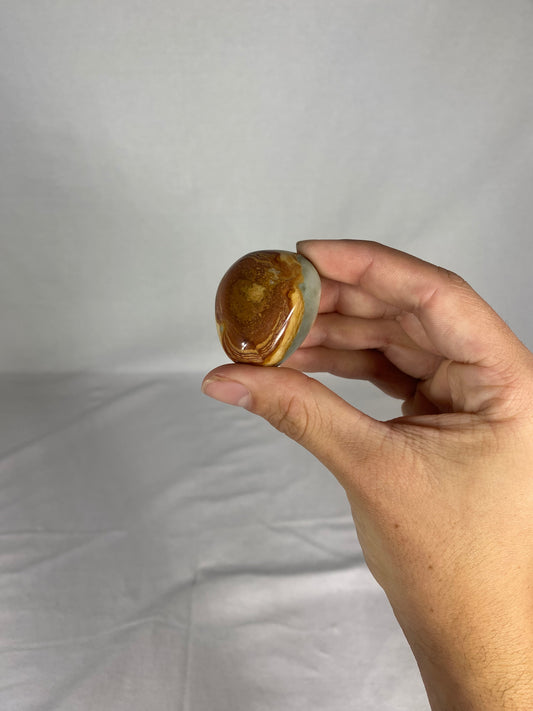 Madagascan Polished Jasper Palm Stone (B)