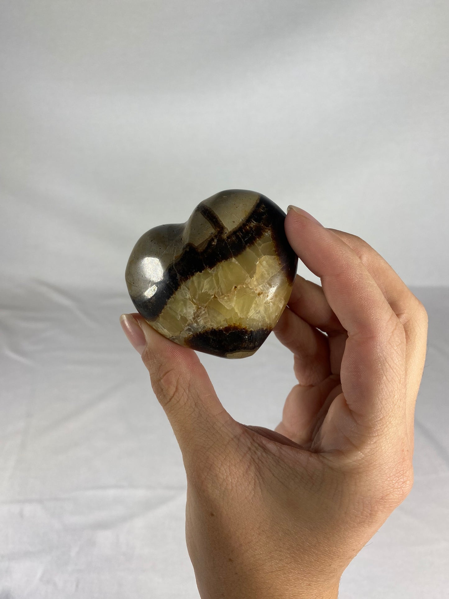 Madagascan Polished Septarian Heart (K)