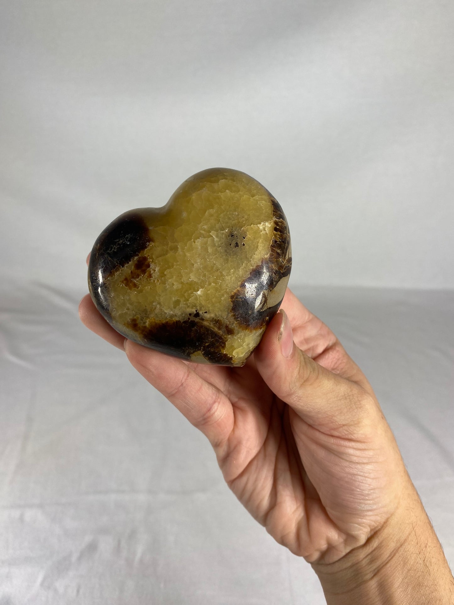 Madagascan Polished Septarian Heart (J)