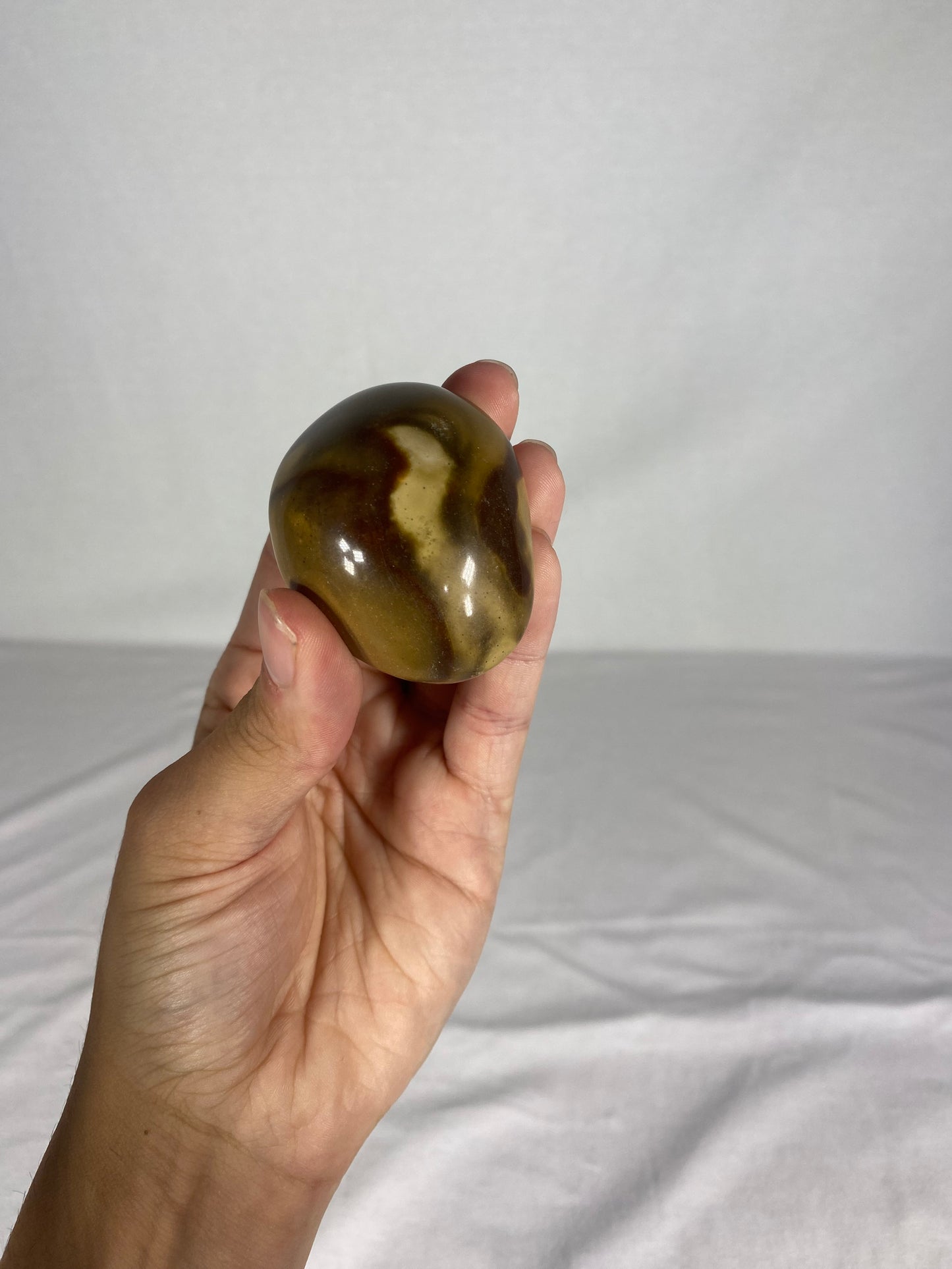 Madagascan Polished Jasper Palm Stone (N)