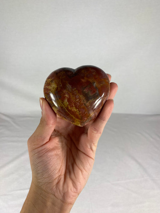 Madagascan Polished Jasper Heart (I)