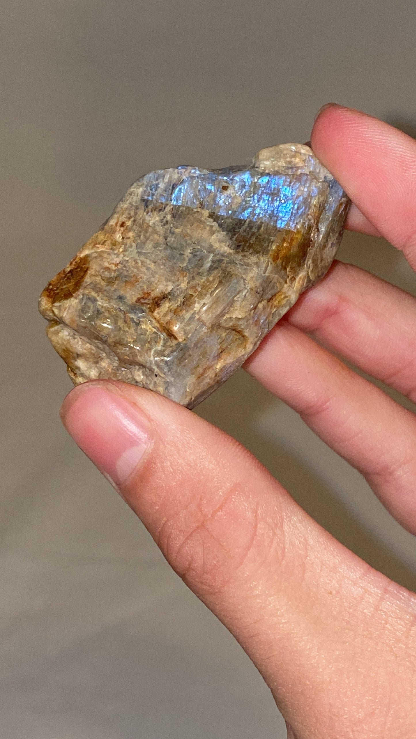 “Electric Blue” Wisconsin Moonstone Specimen (E)