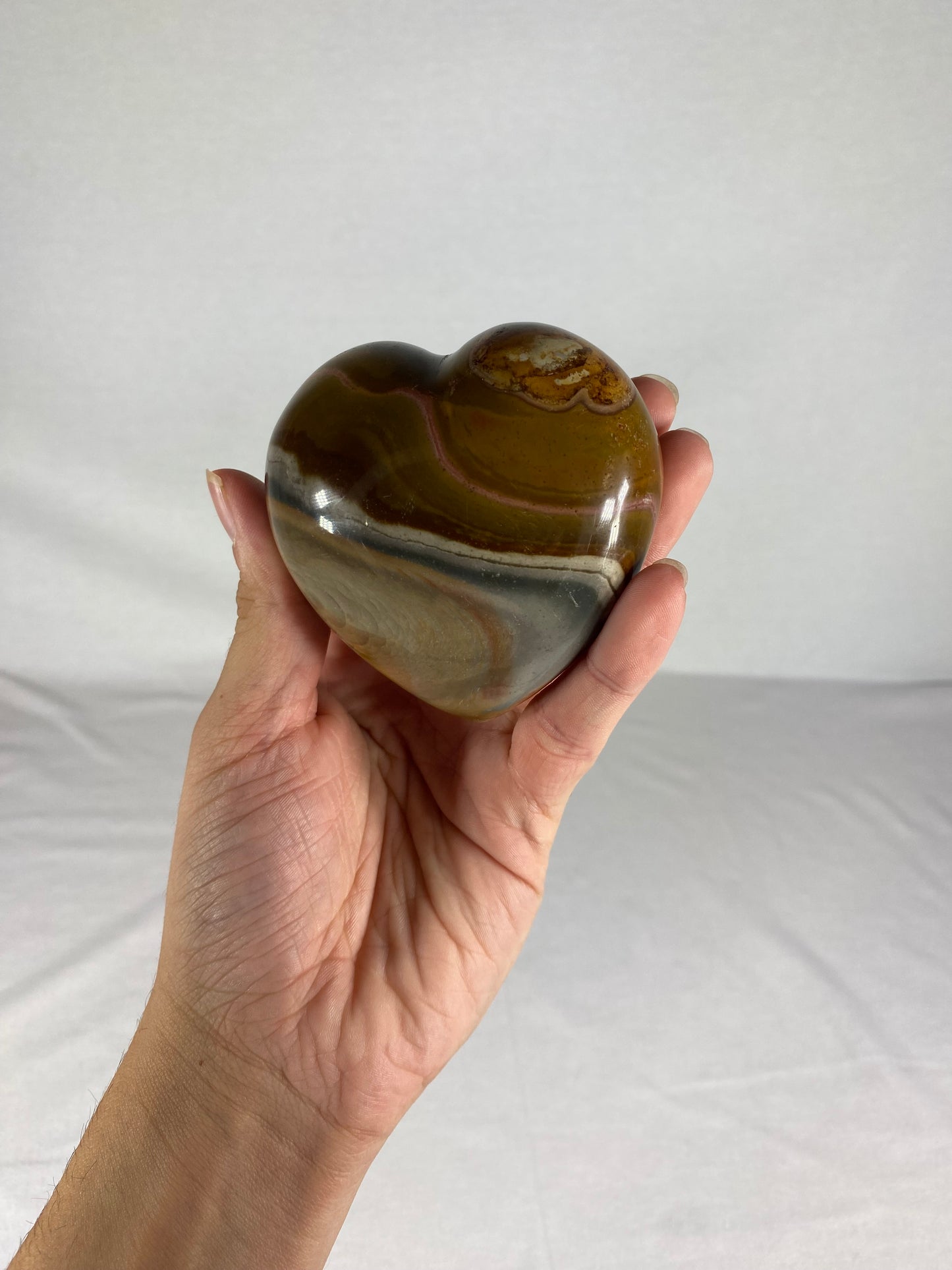Madagascan Polished Jasper Heart (H)