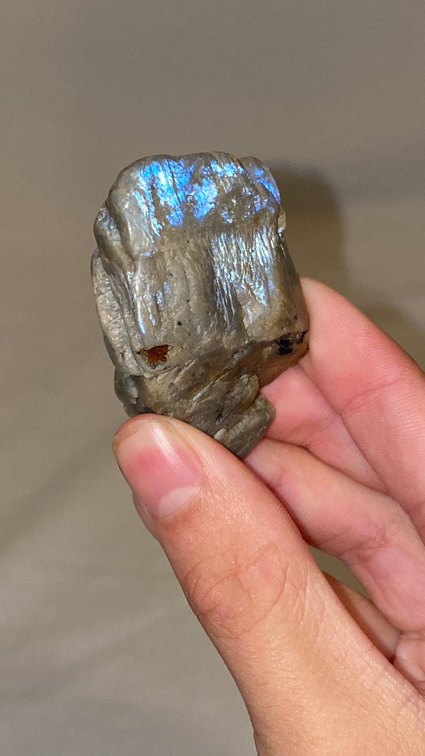 “Electric Blue” Wisconsin Moonstone Specimen (F)