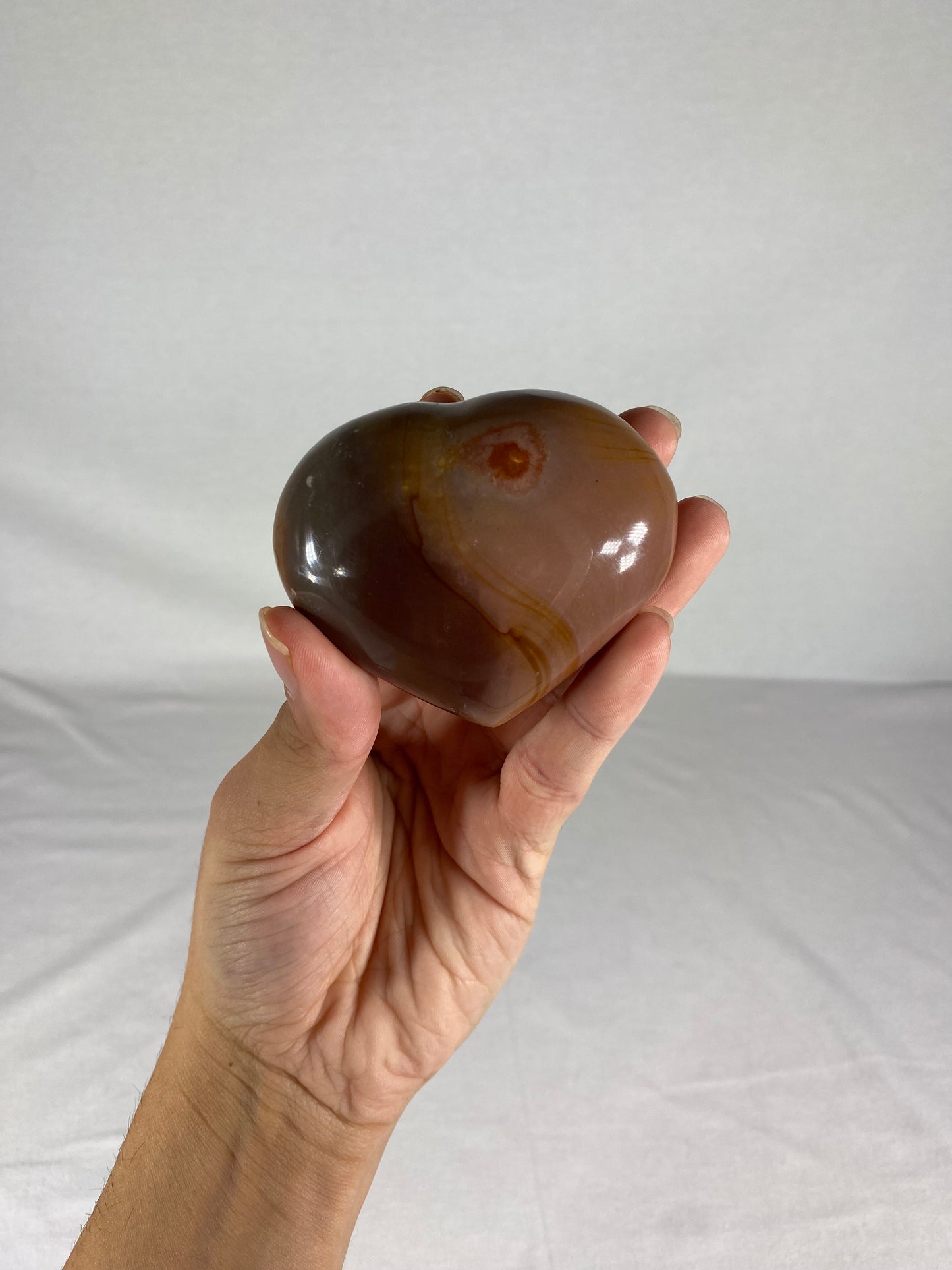 Madagascan Polished Jasper Heart (G)