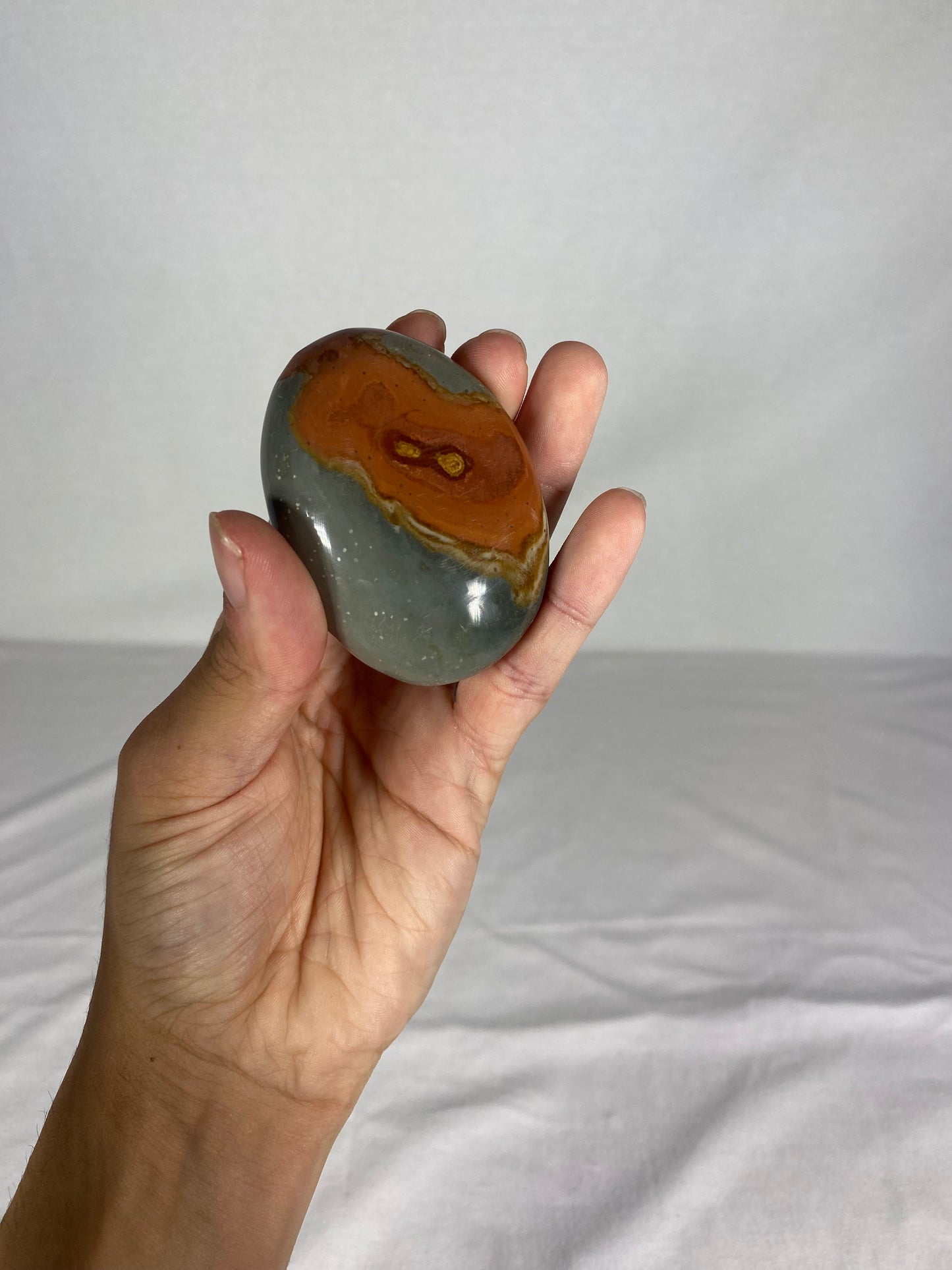 Madagascan Polished Jasper Palm Stone (R)