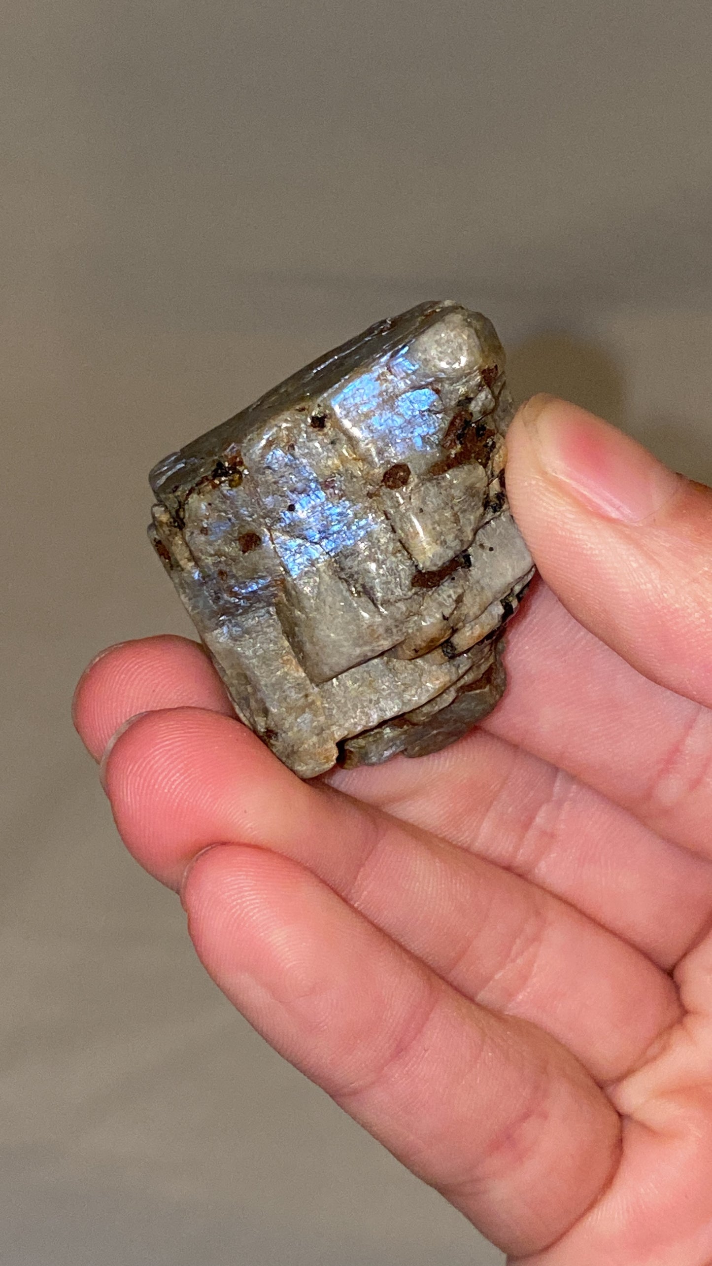 “Electric Blue” Wisconsin Moonstone Specimen (B)