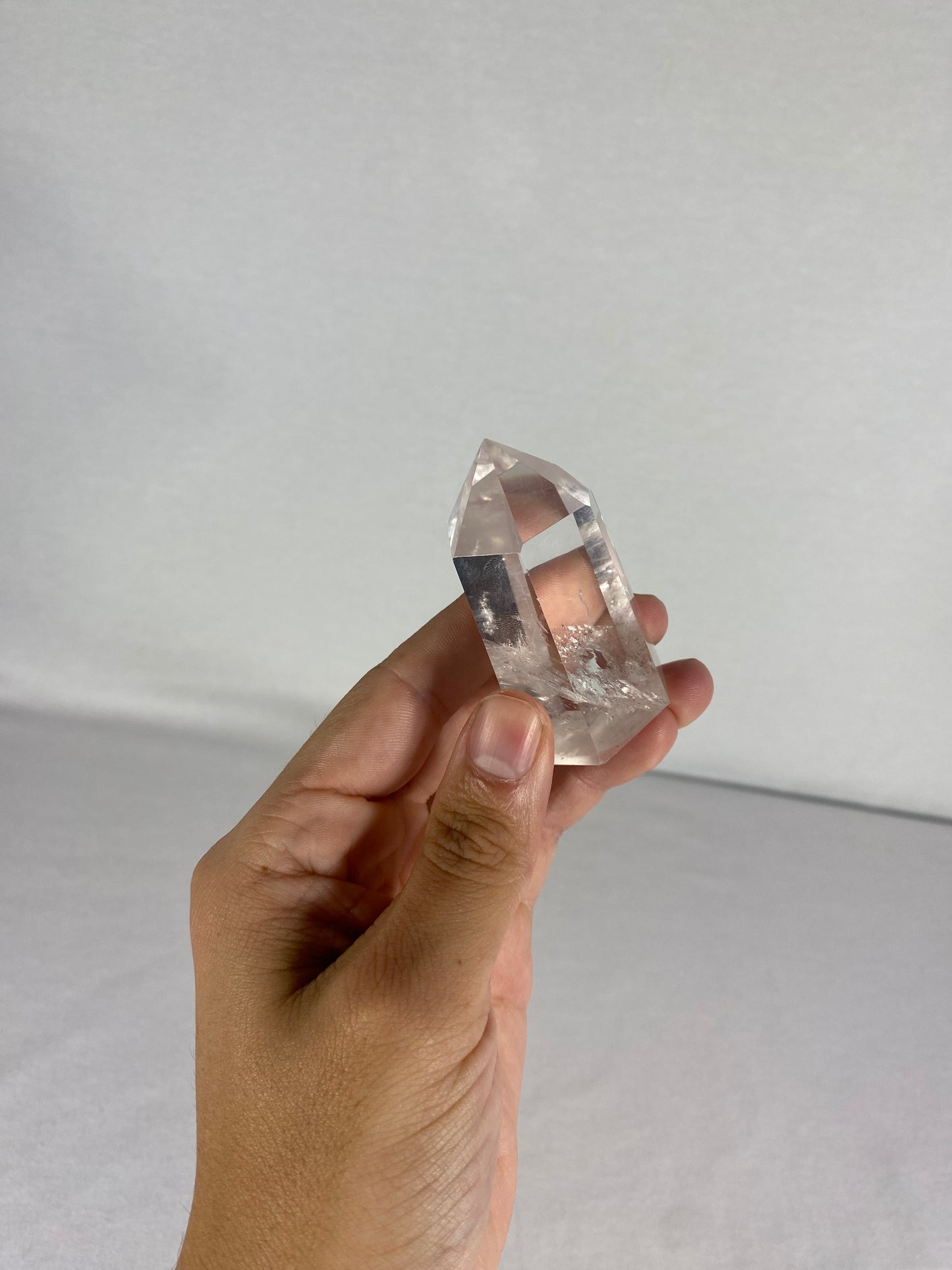 Chinese Polished Clear Quartz Tower (B)