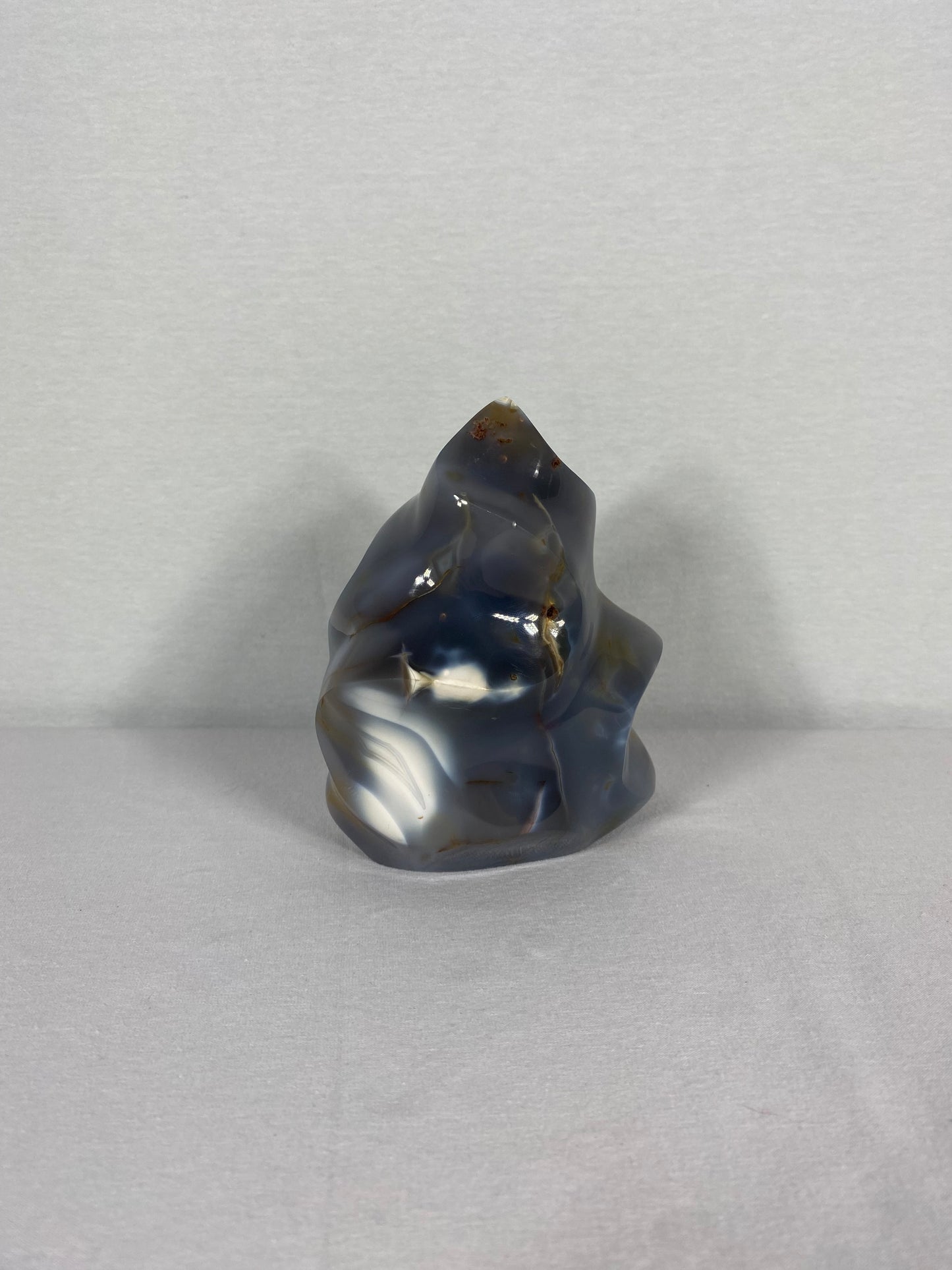 Madagascan Polished Orca Agate Flame (A)