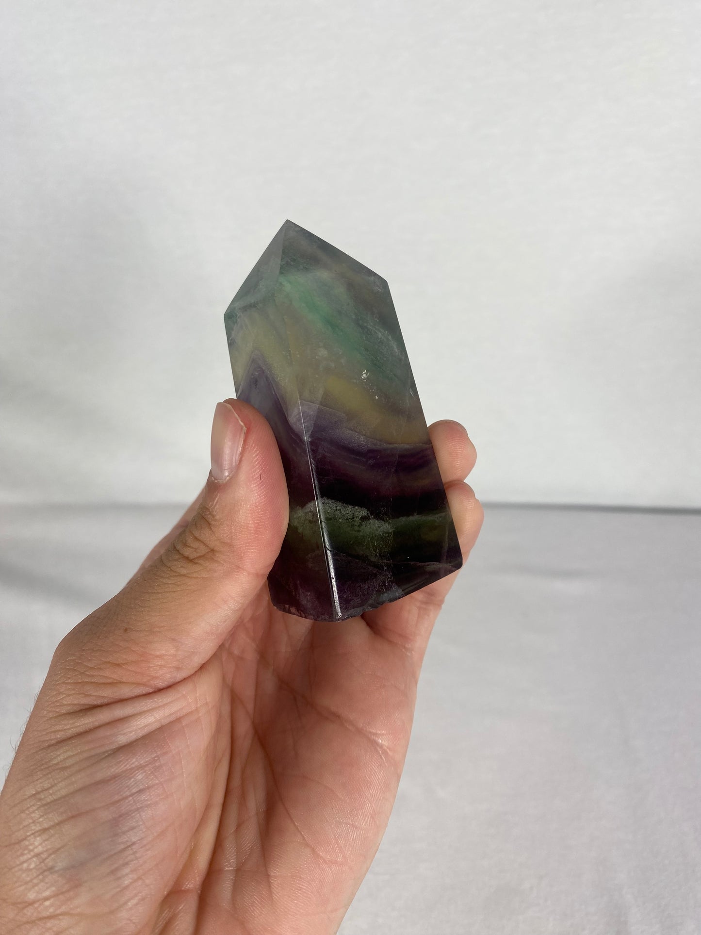 Chinese Polished Fluorite Tower (B)