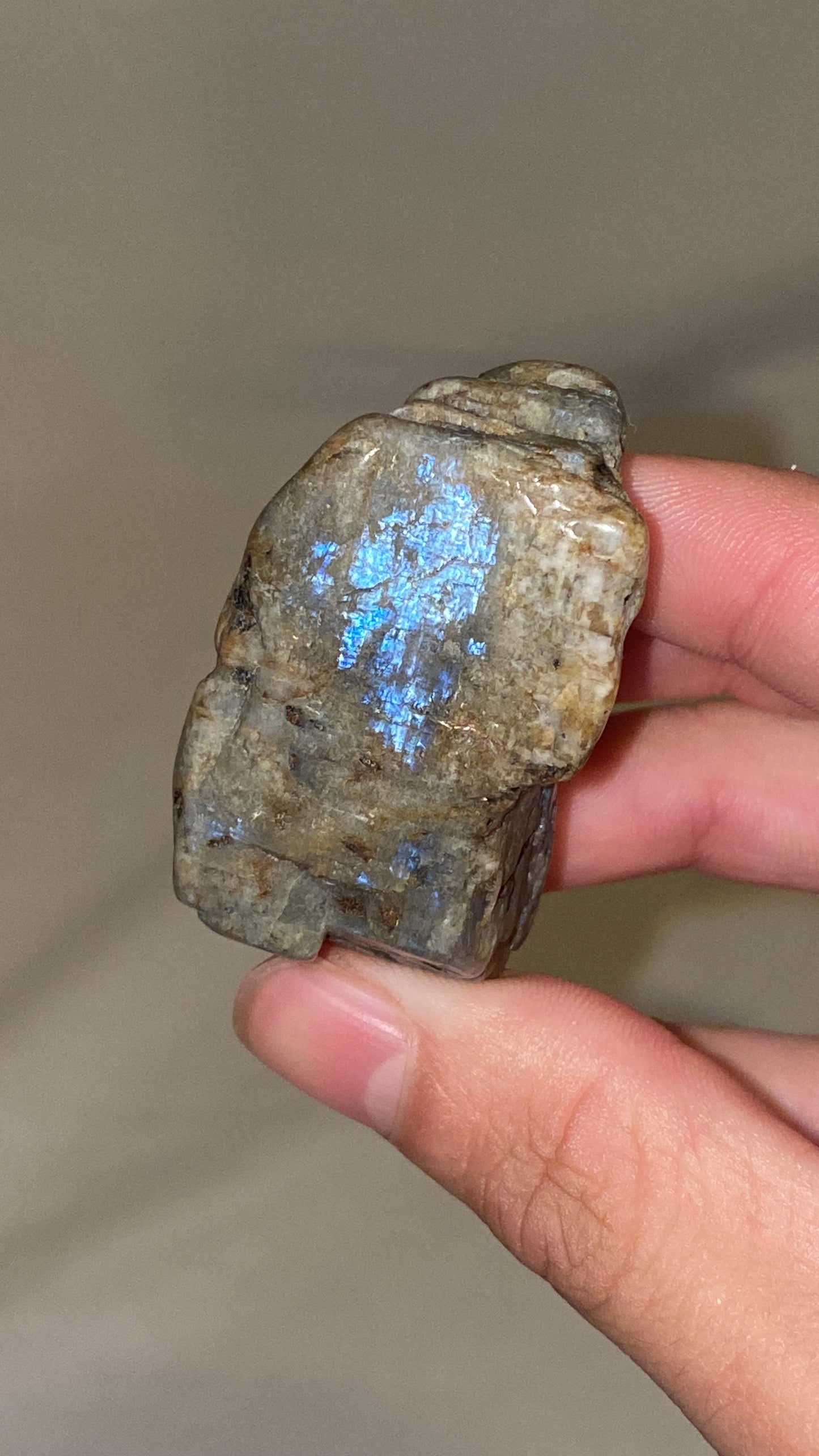 “Electric Blue” Wisconsin Moonstone Specimen (I)