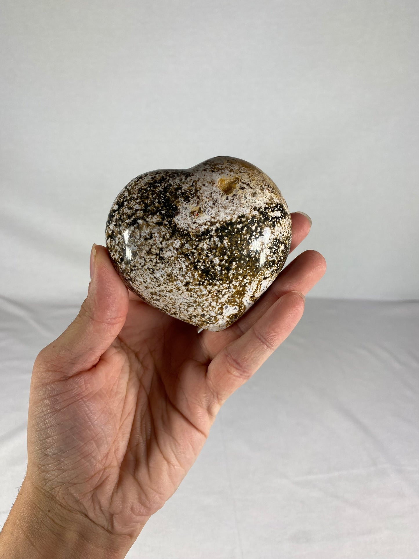Madagascan Polished Jasper Heart (C)