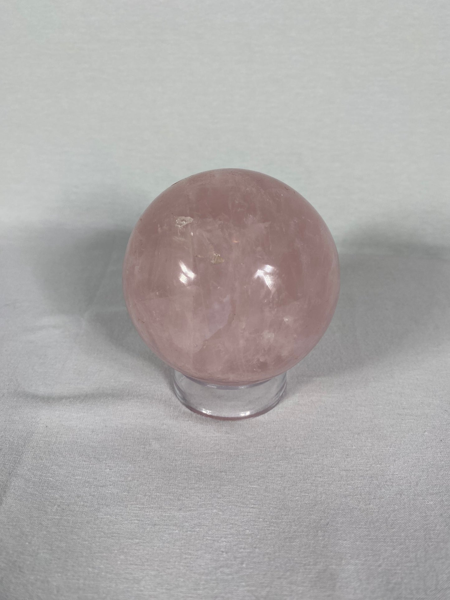 Madagascan Polished Rose Quartz Sphere (G)