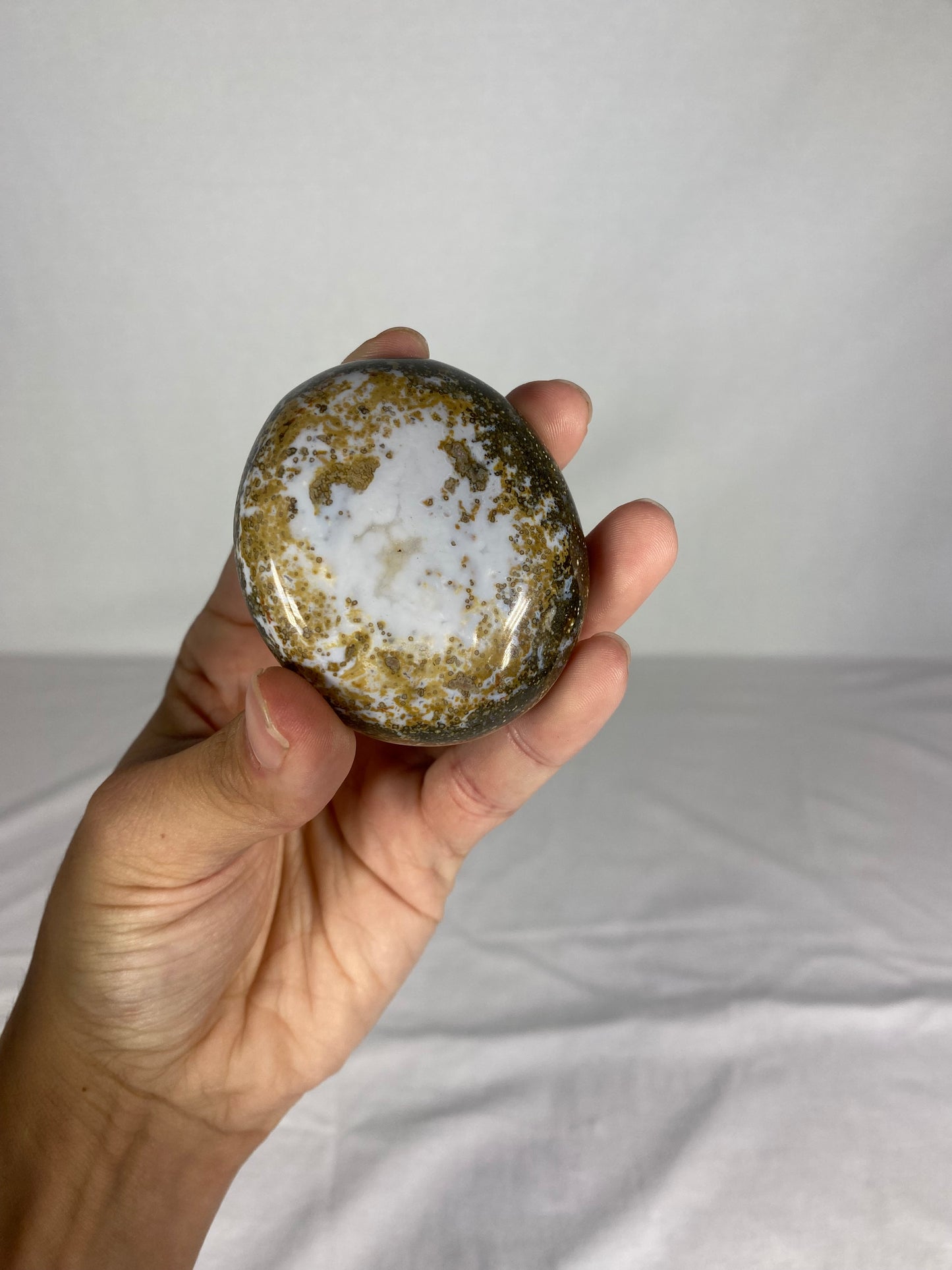 Madagascan Polished Jasper Palm Stone (G)