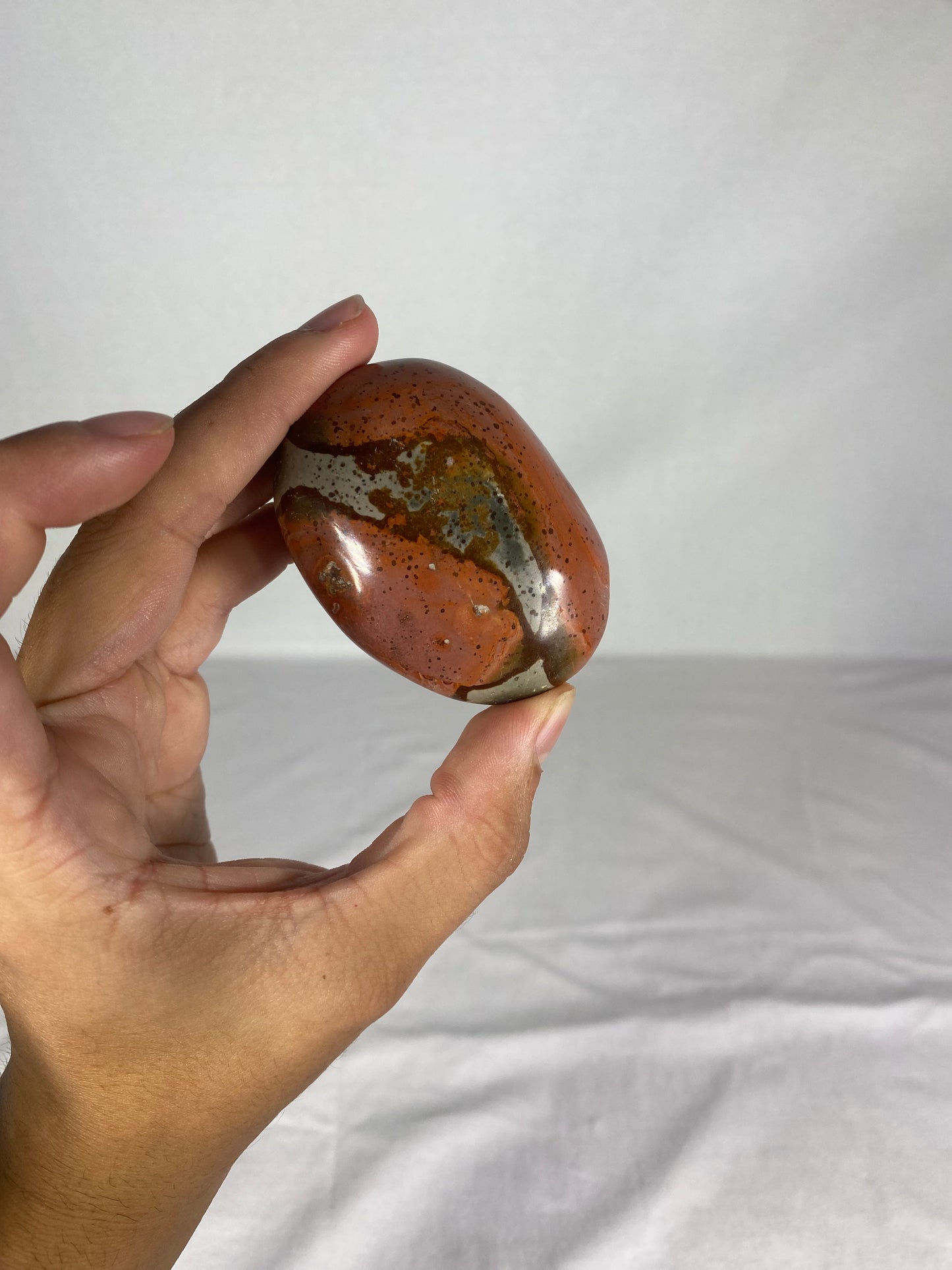 Madagascan Polished Jasper Palm Stone (M)