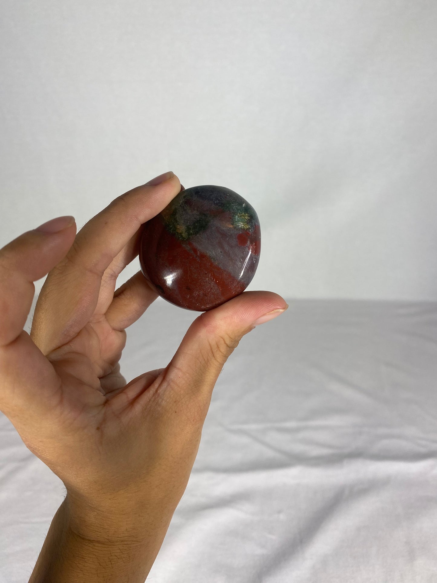 Madagascan Polished Jasper Palm Stone (P)
