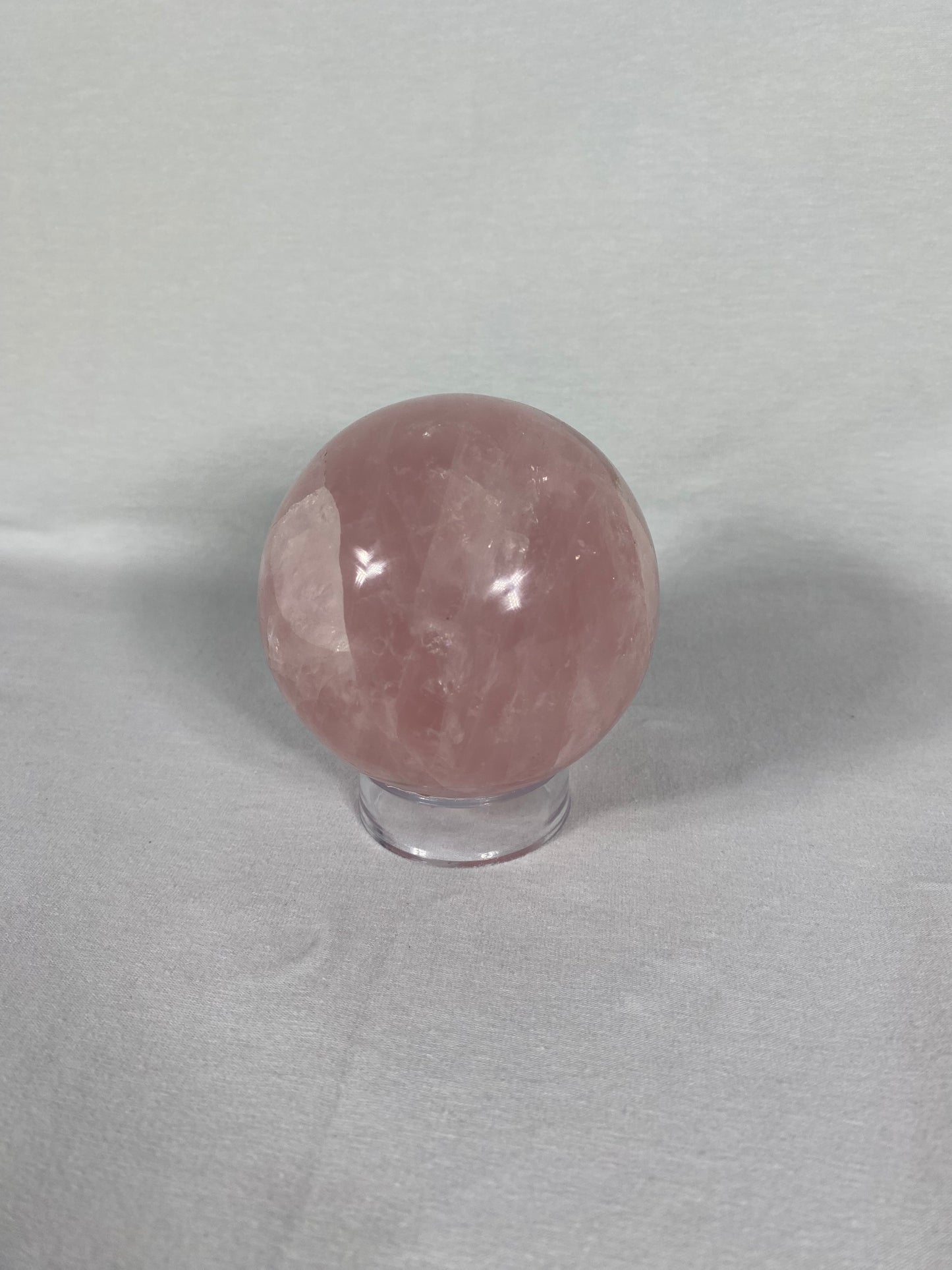 Madagascan Polished Rose Quartz Sphere (F)