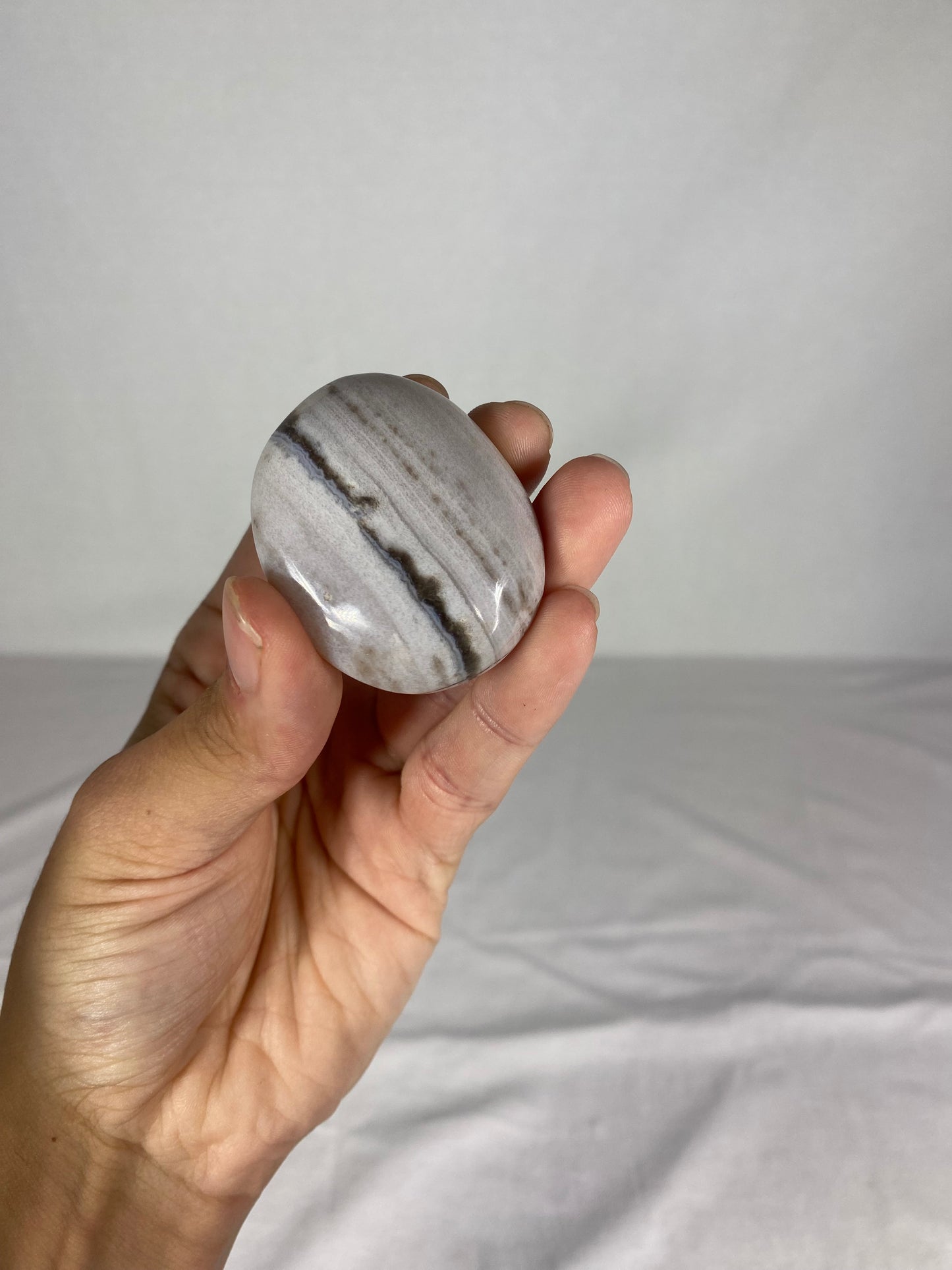 Madagascan Polished Jasper Palm Stone (L)