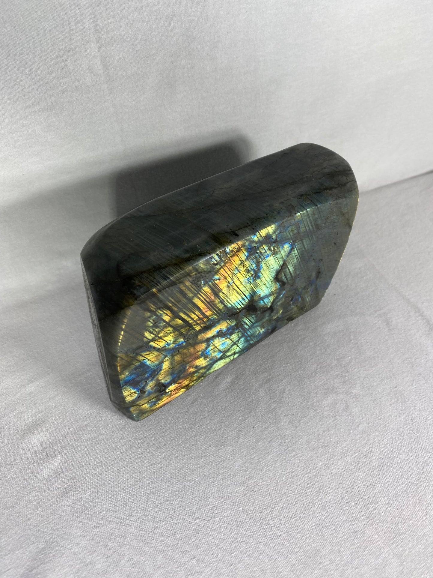 Madagascan Polished Labradorite Freeform Mountain (A)