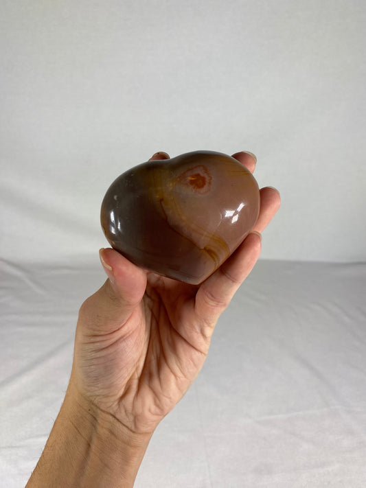 Madagascan Polished Jasper Heart (G)