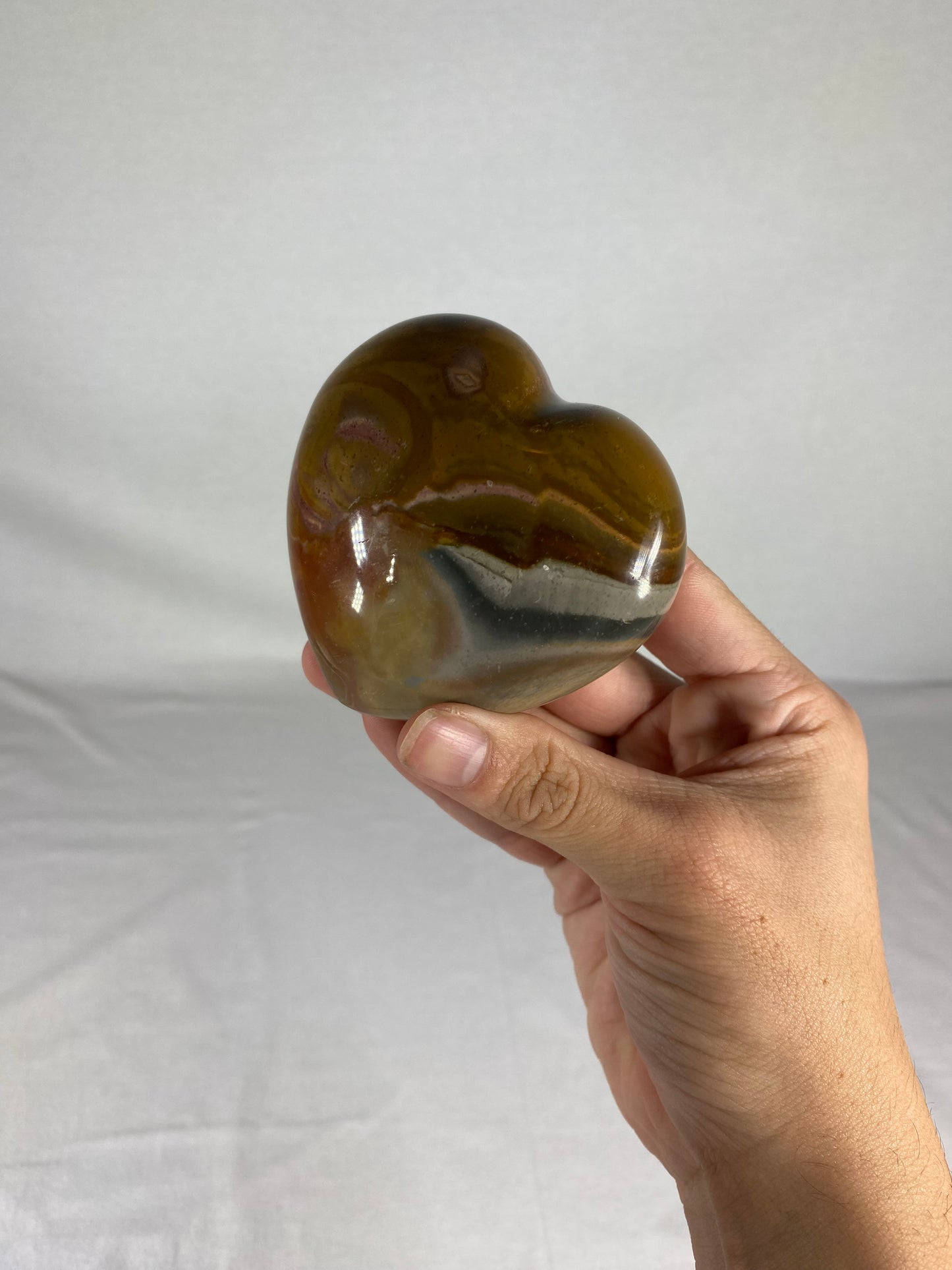 Madagascan Polished Jasper Heart (H)