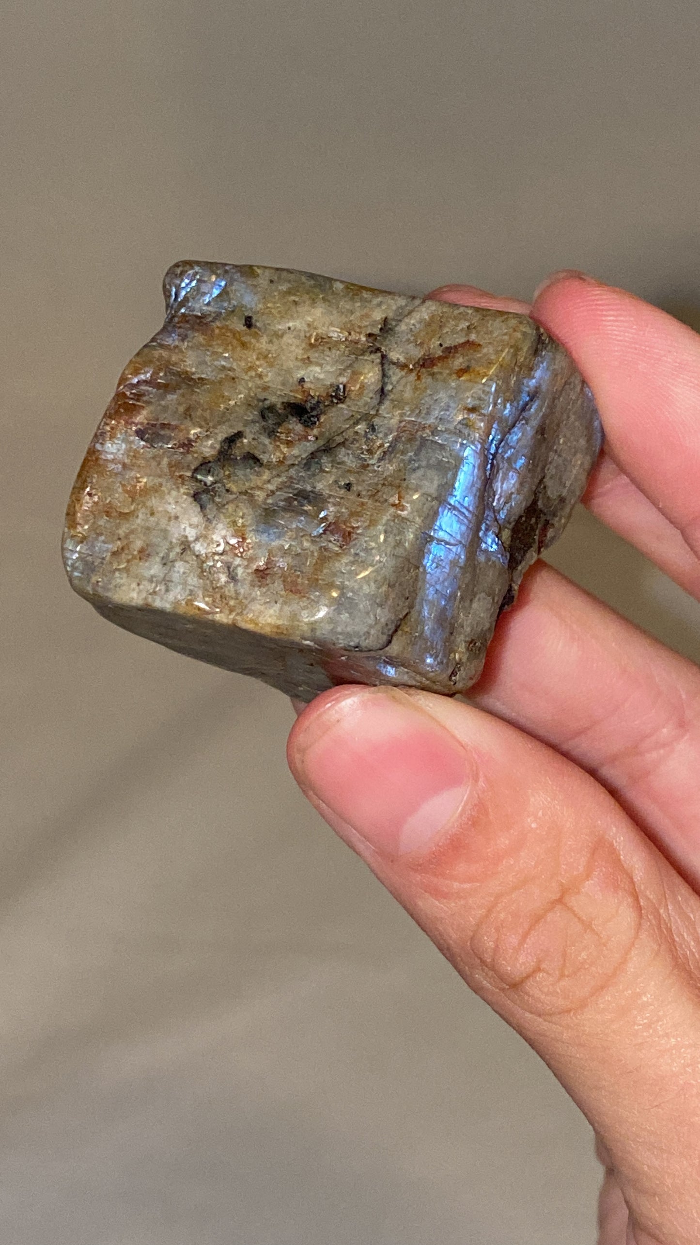 “Electric Blue” Wisconsin Moonstone Specimen (G)