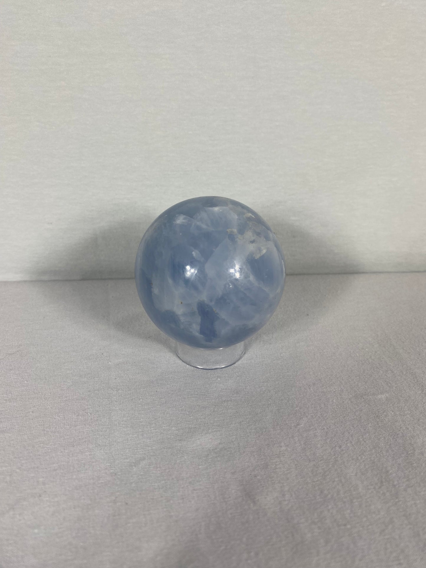 Madagascan Polished Blue Calcite Sphere (A)