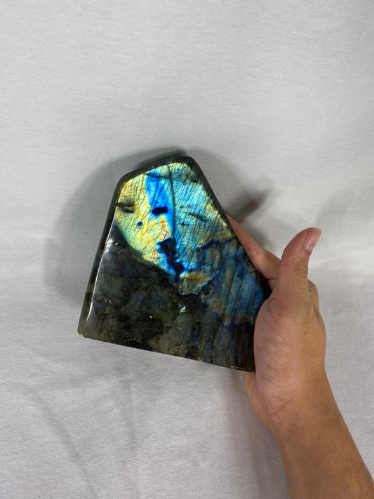 Madagascan Polished Labradorite Freeform Mountain (B)