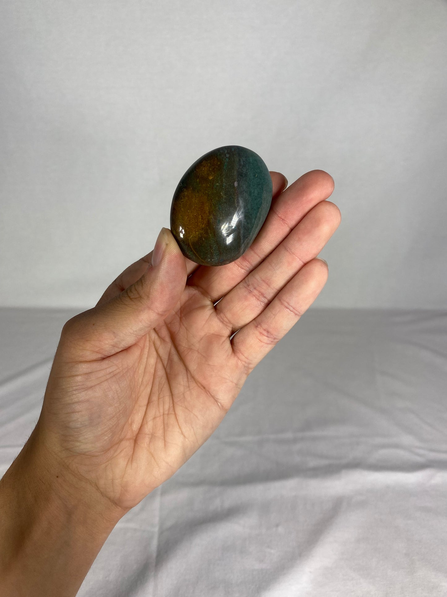 Madagascan Polished Jasper Palm Stone (F)