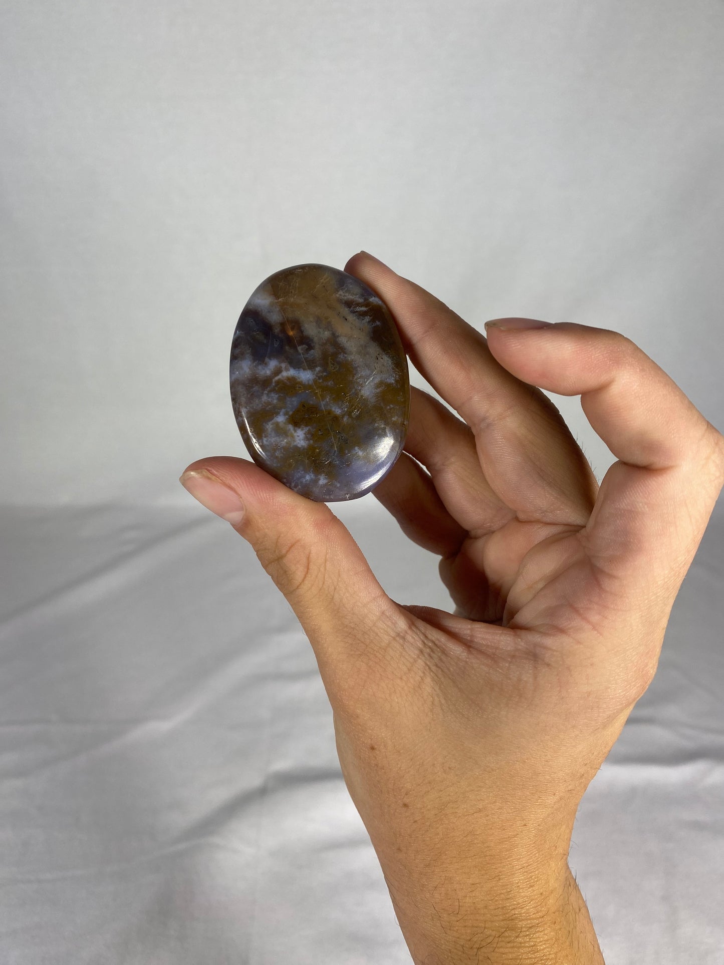 Madagascan Polished Jasper Palm Stone (C)