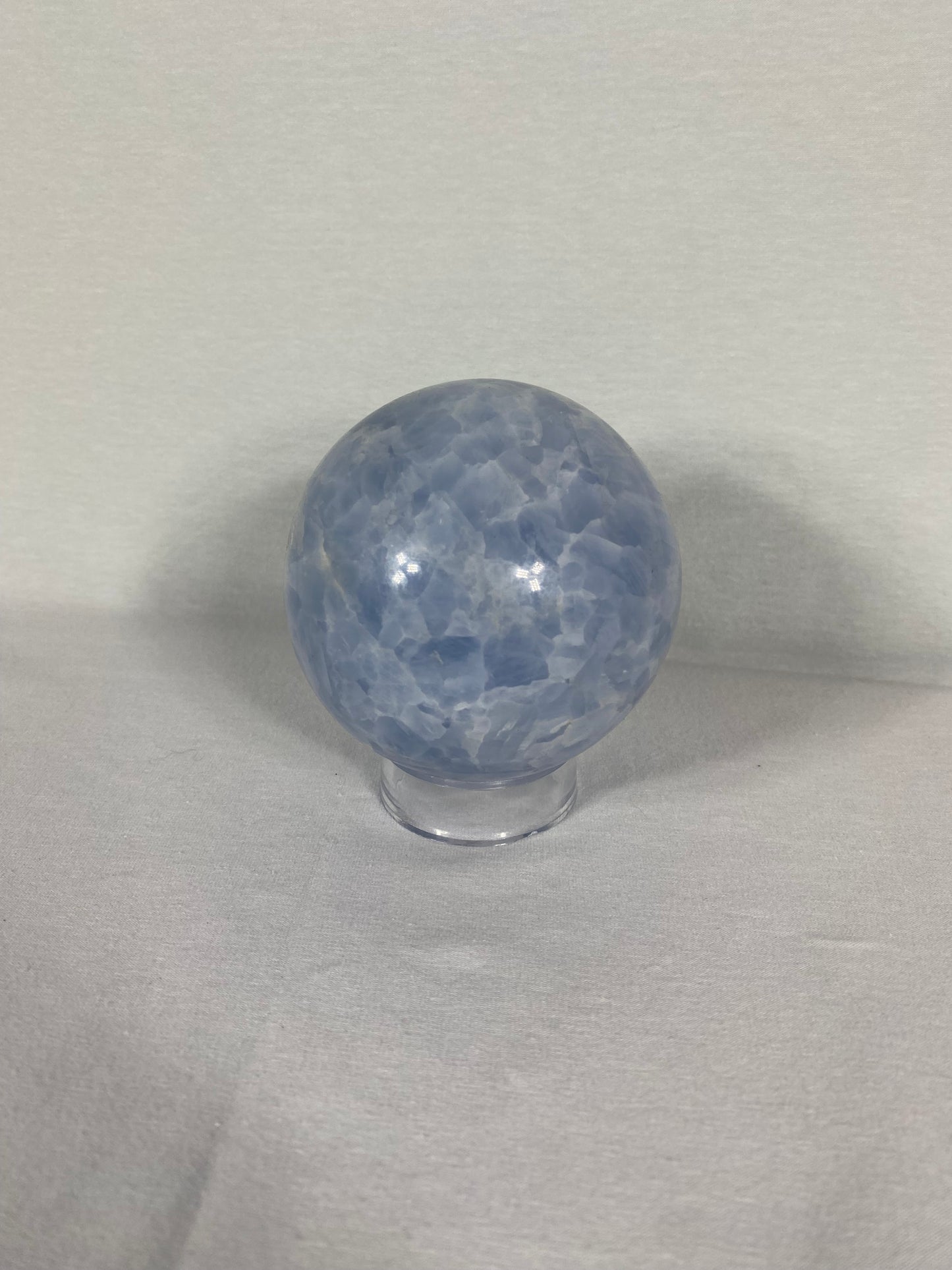 Madagascan Polished Blue Calcite Sphere (C)