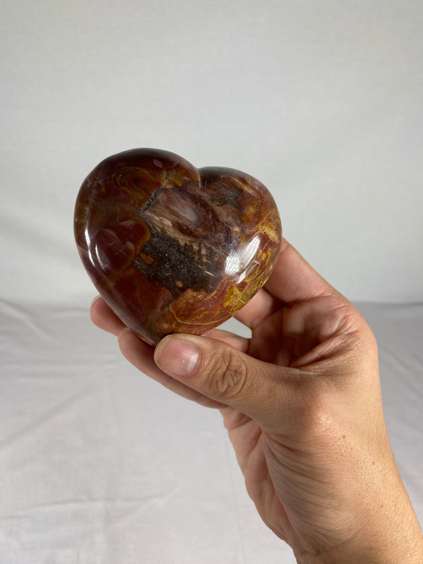 Madagascan Polished Jasper Heart (I)