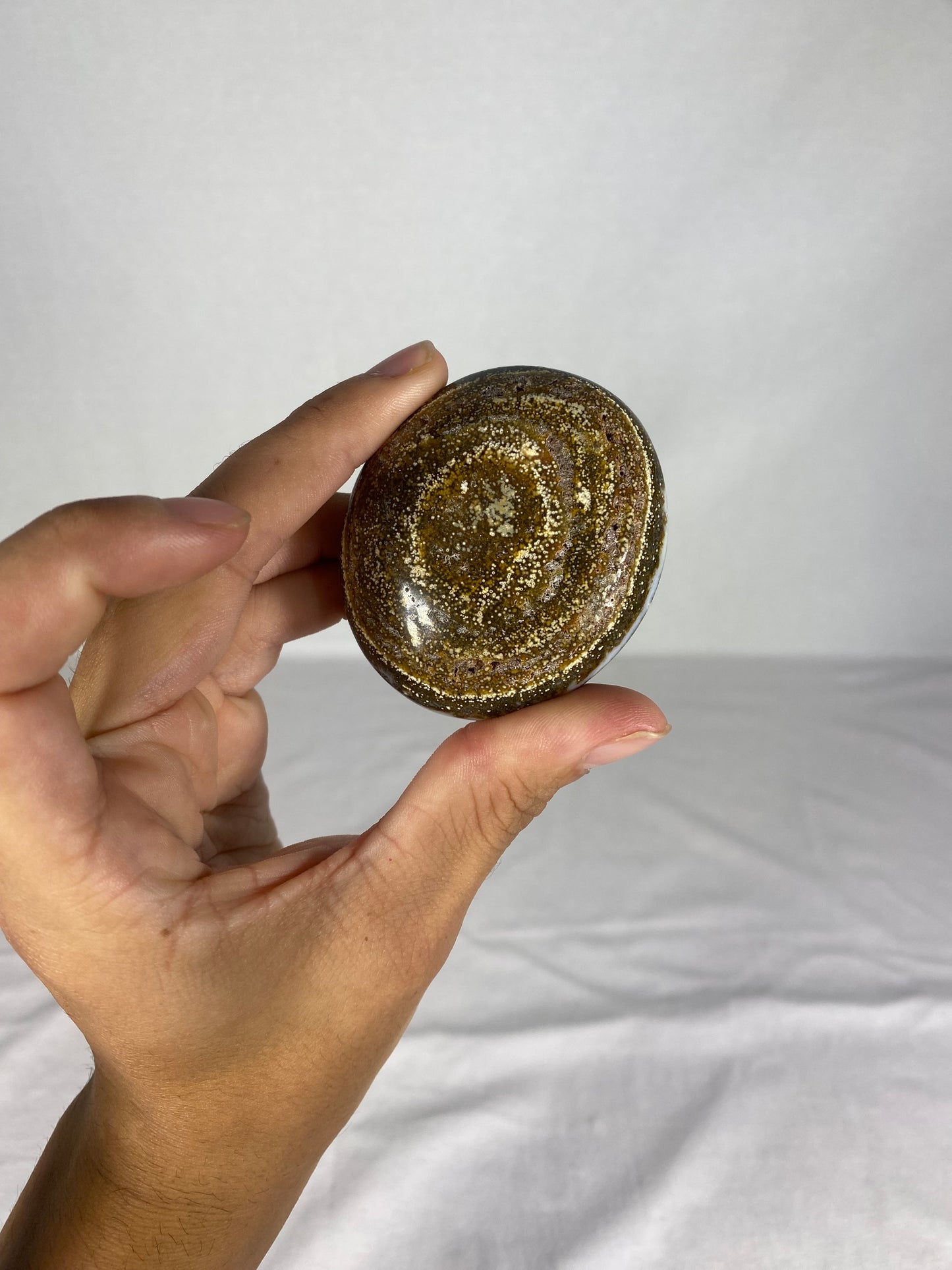 Madagascan Polished Jasper Palm Stone (G)