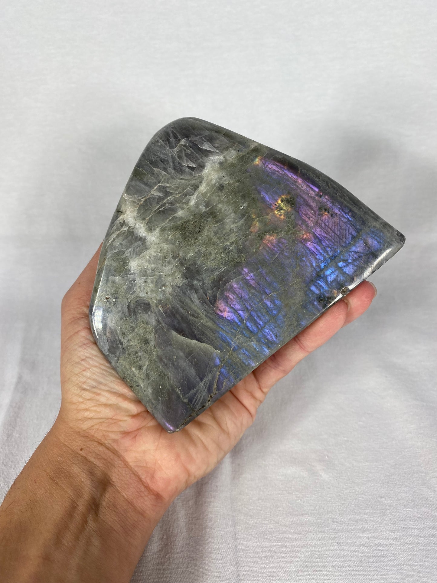 Madagascan Polished Labradorite Freeform Mountain (G)