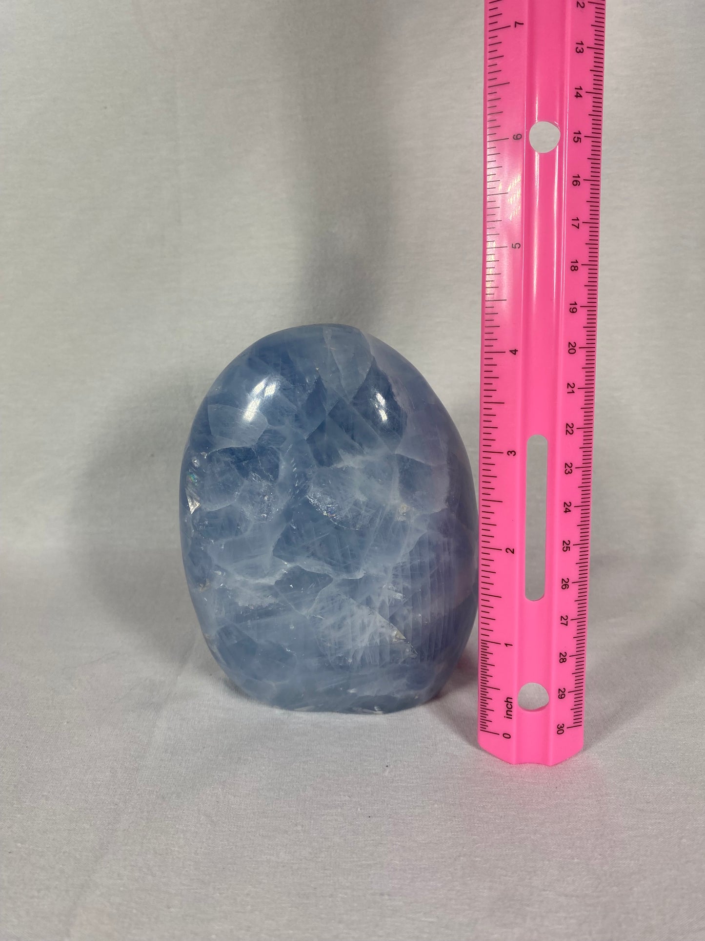 Madagascan Polished Blue Calcite Mountain (H)