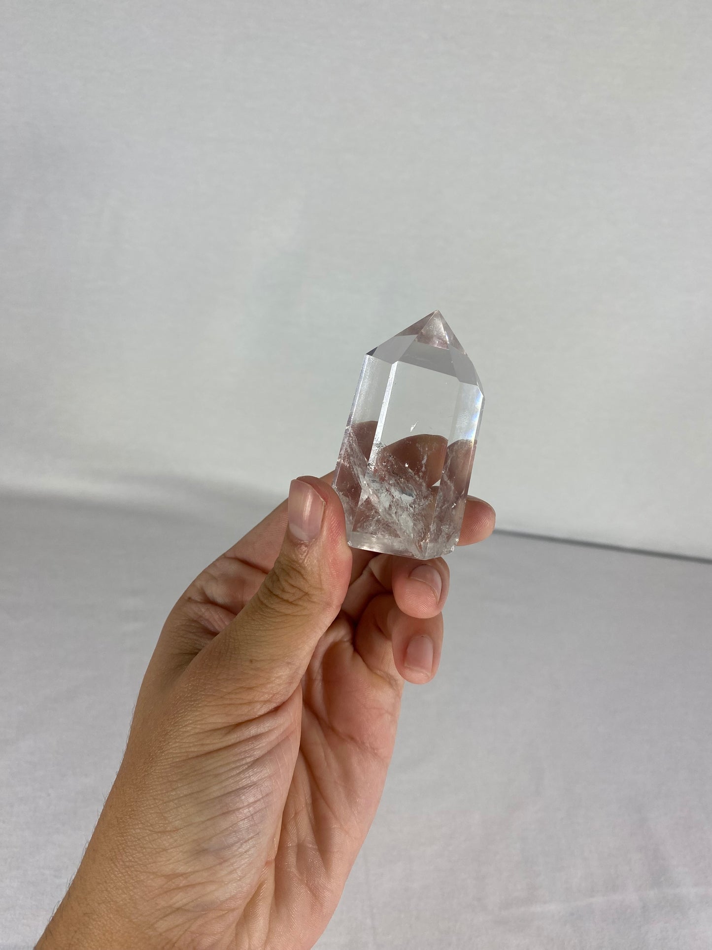 Chinese Polished Clear Quartz Tower (B)