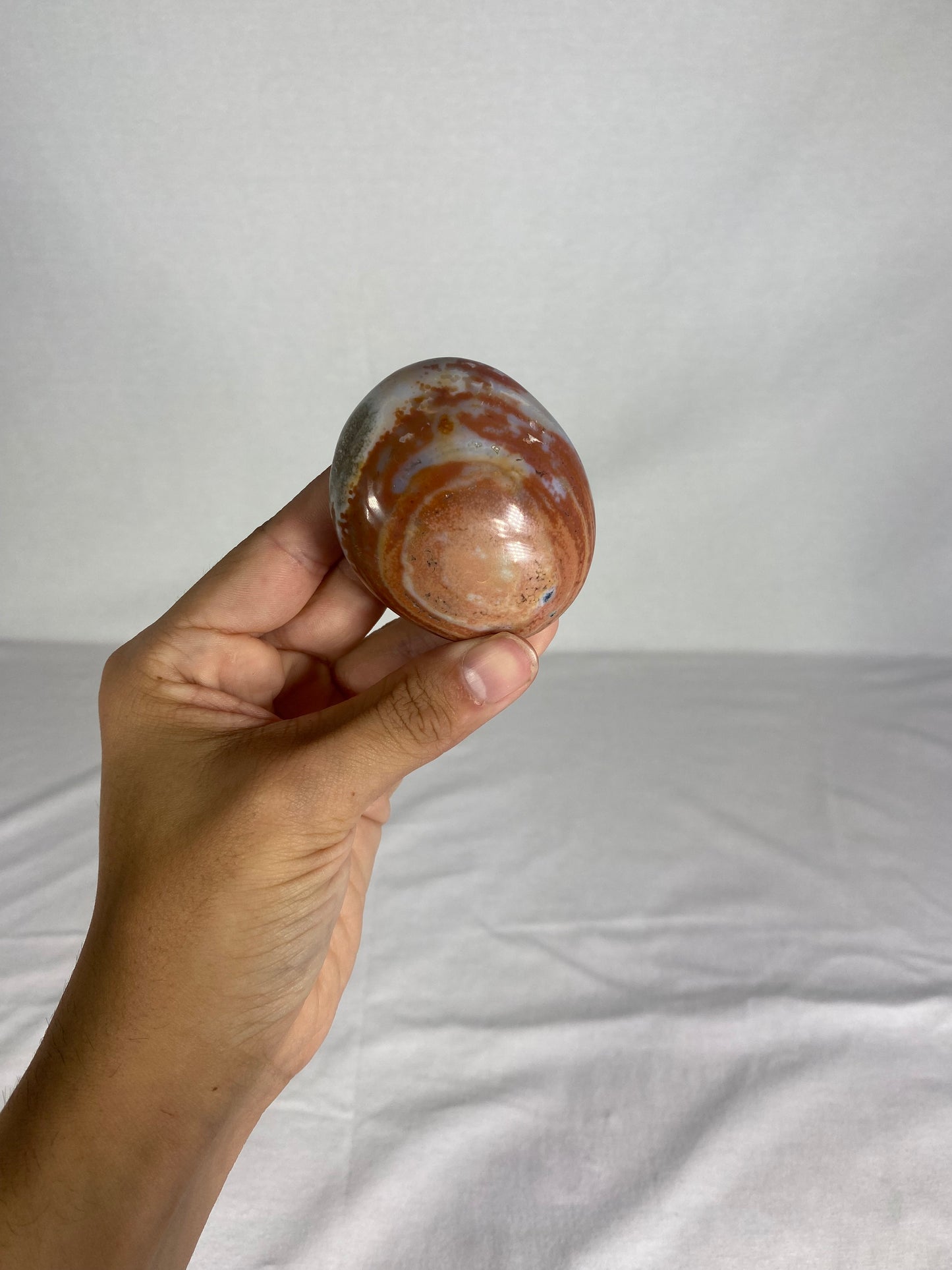 Madagascan Polished Jasper Palm Stone (O)