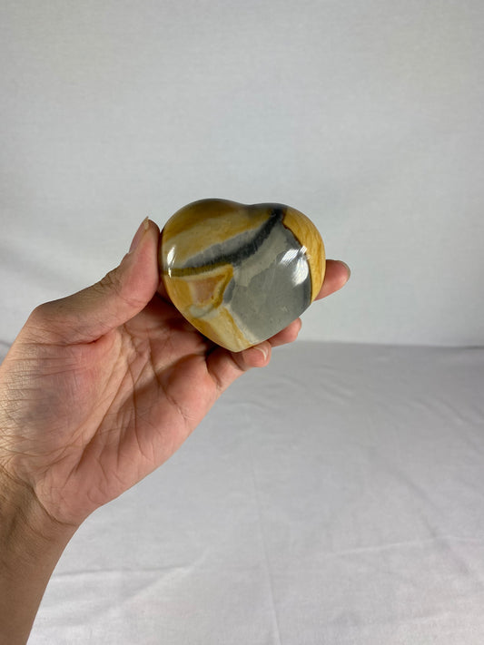 Madagascan Polished Jasper Heart (A)