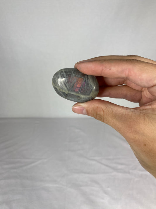 Madagascan Polished Labradorite Palm Stone (D1)