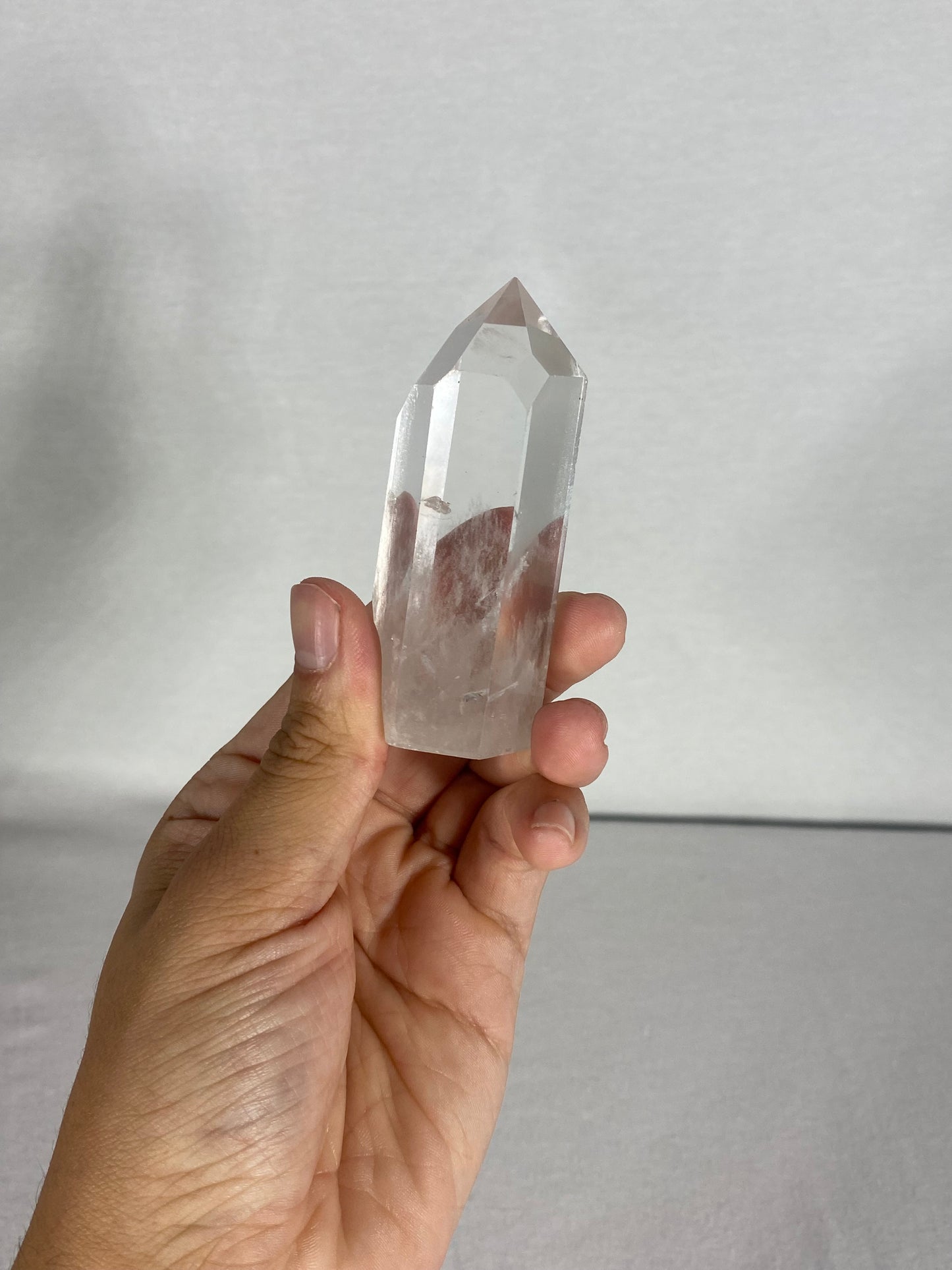 Chinese Polished Clear Quartz Tower (A)