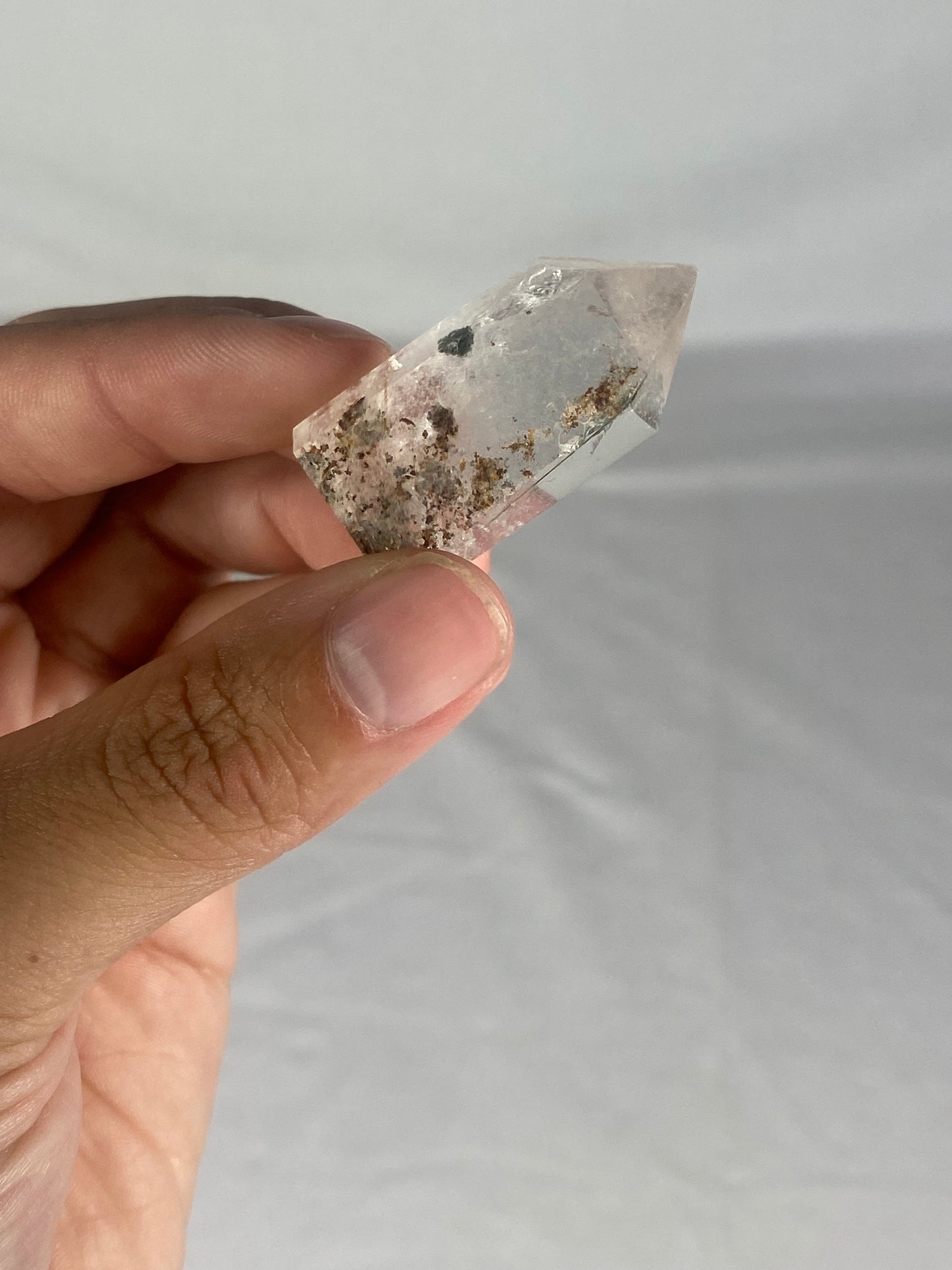 Madagascan Polished Garden Quartz Mini Tower (C)