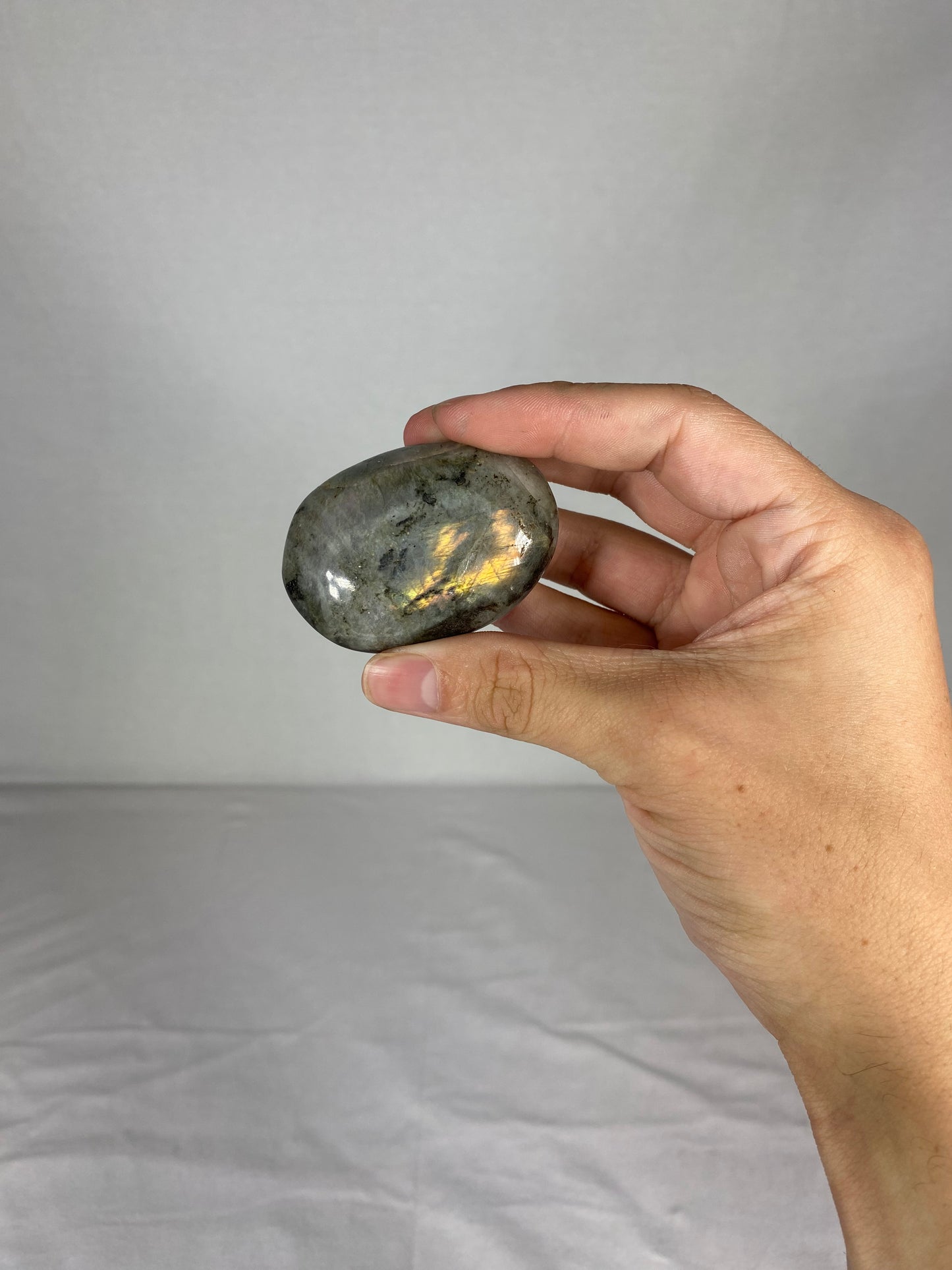 Madagascan Polished Labradorite Palm Stone (N)