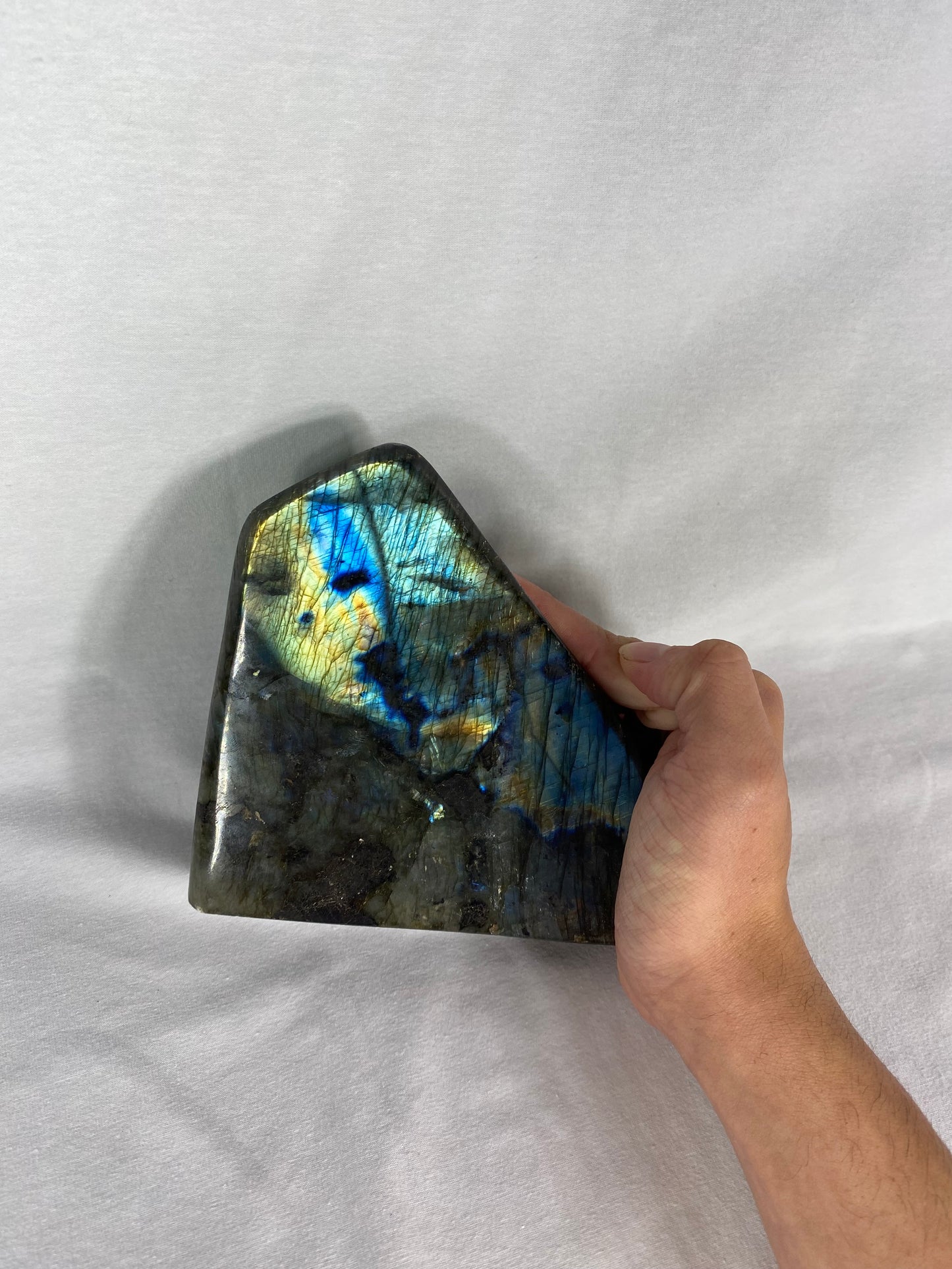Madagascan Polished Labradorite Freeform Mountain (B)