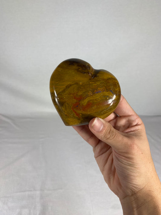 Madagascan Polished Jasper Heart (B)