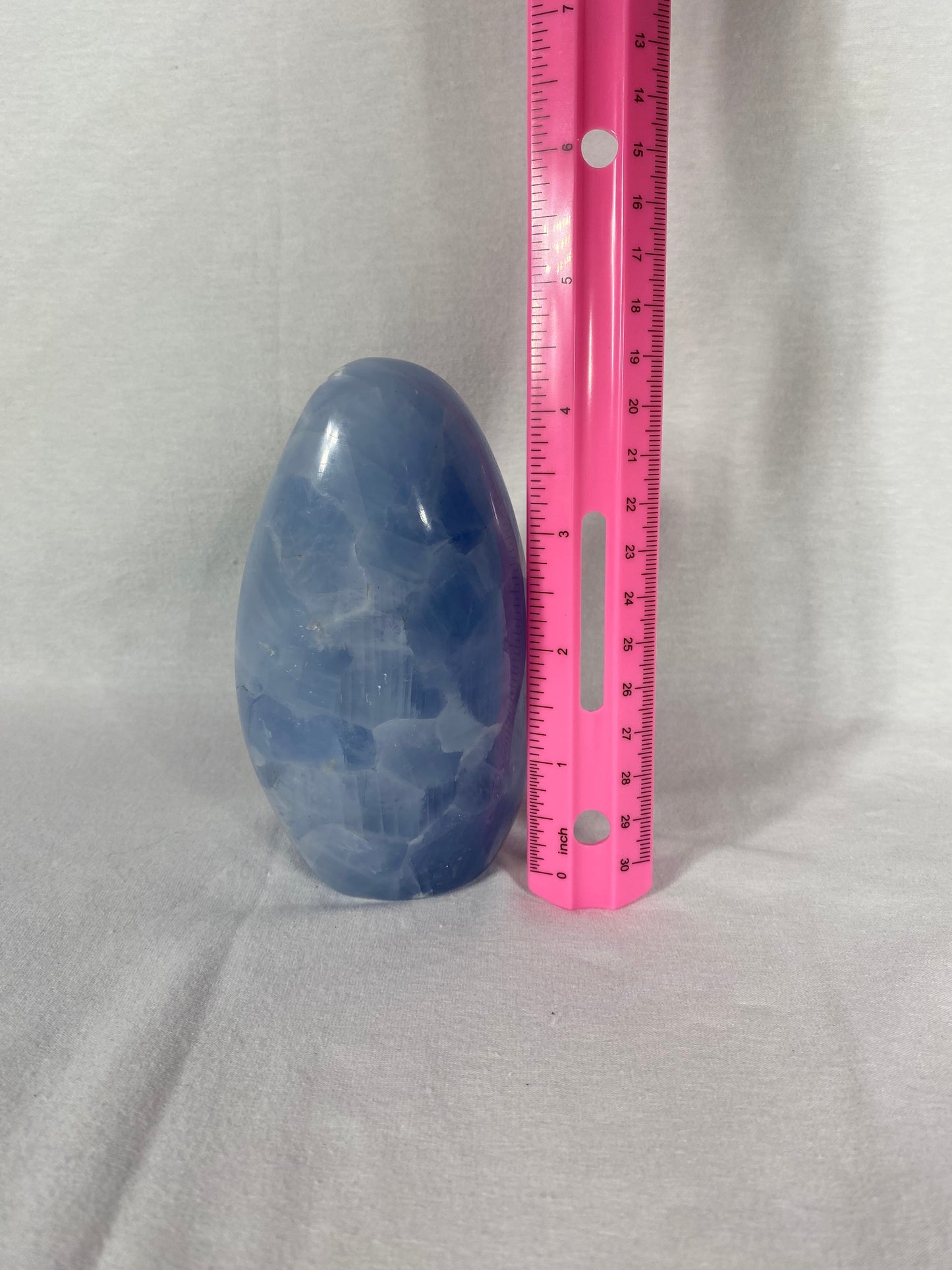 Madagascan Polished Blue Calcite Mountain (I)