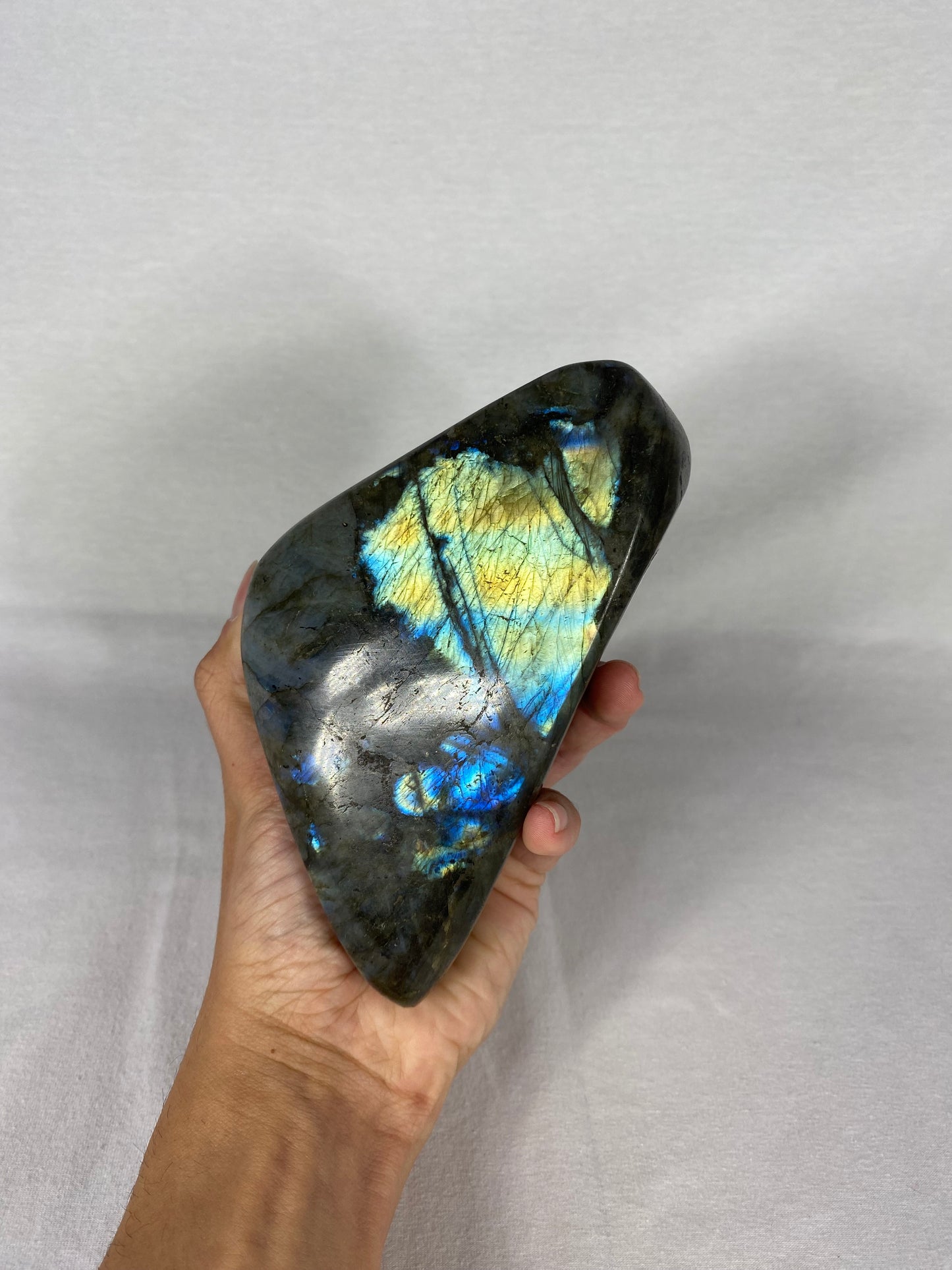 Madagascan Polished Labradorite Freeform Mountain (E)