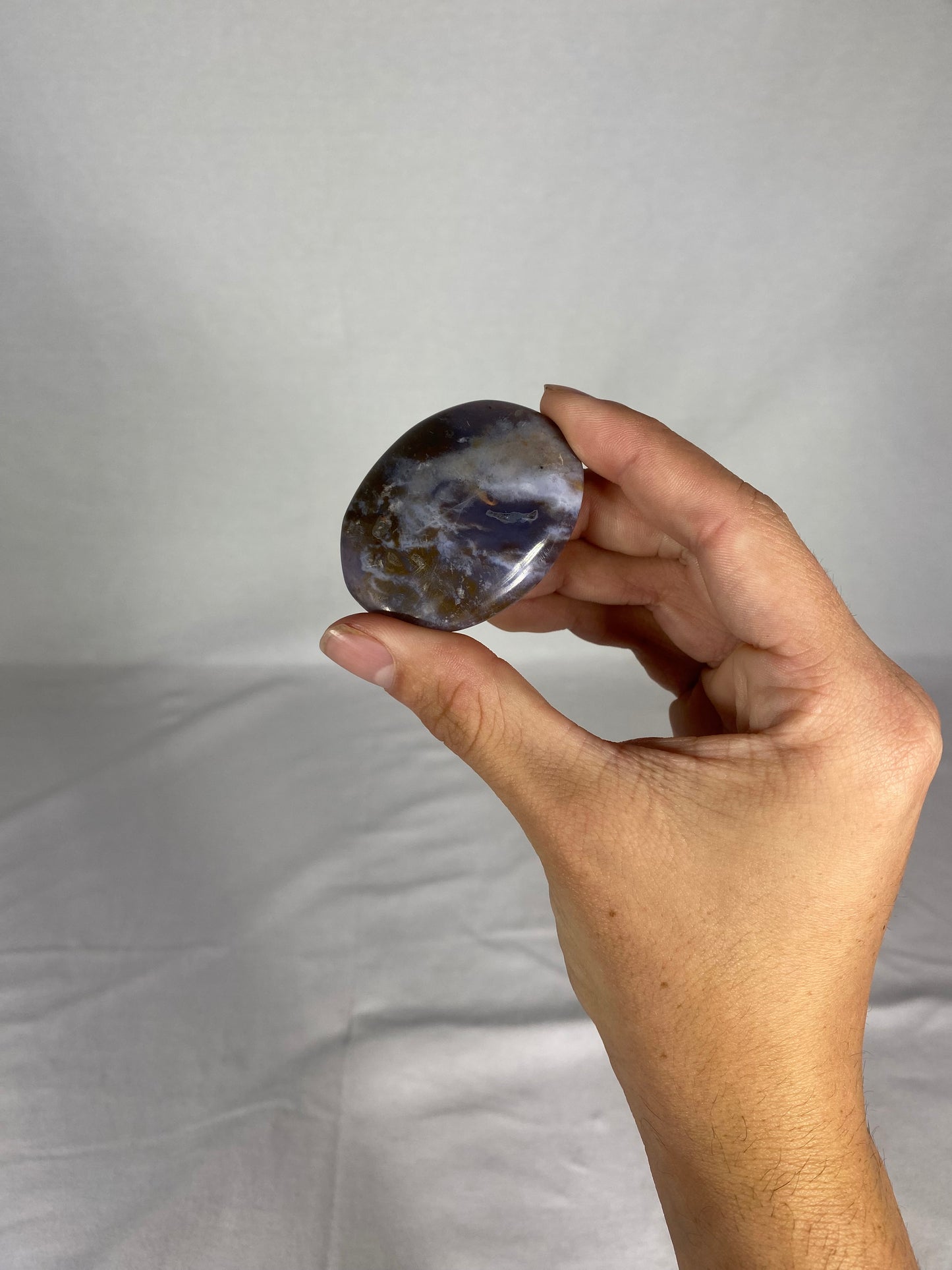 Madagascan Polished Jasper Palm Stone (C)